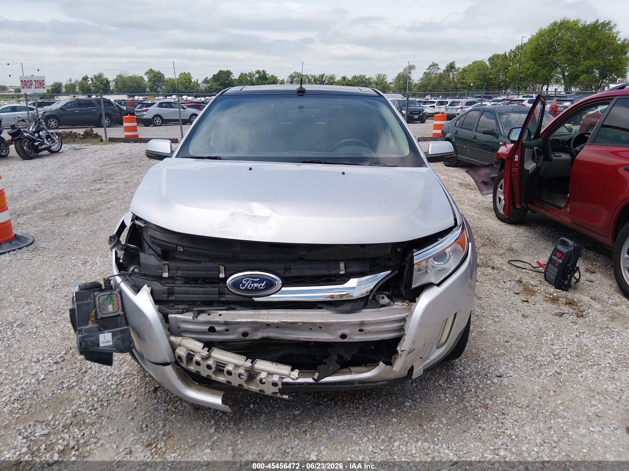 2012 Ford Edge Limited Silver vin: 2FMDK4KC8CBA59578