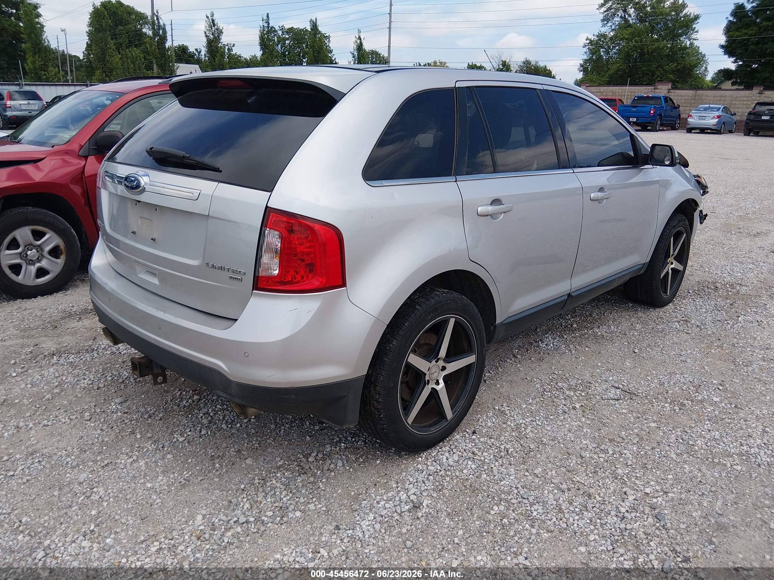 2012 Ford Edge Limited Silver vin: 2FMDK4KC8CBA59578