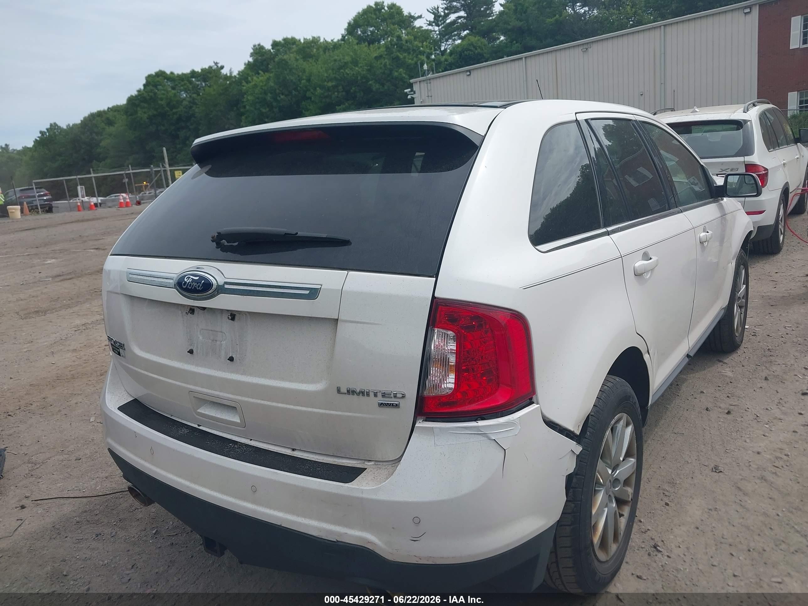 2012 Ford Edge Limited White vin: 2FMDK4KC8CBA85548