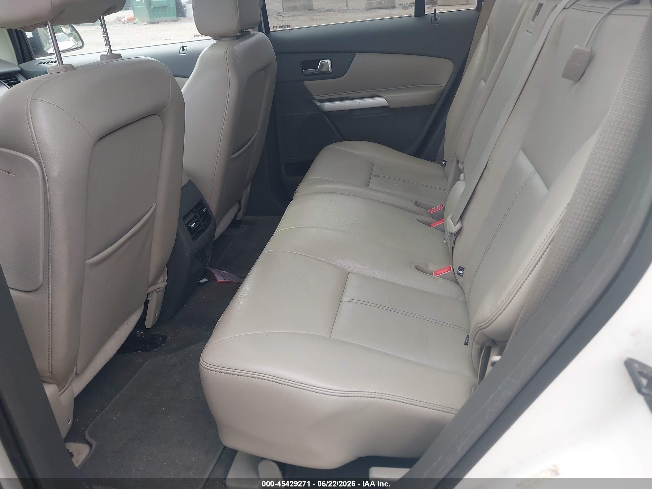 2012 Ford Edge Limited White vin: 2FMDK4KC8CBA85548