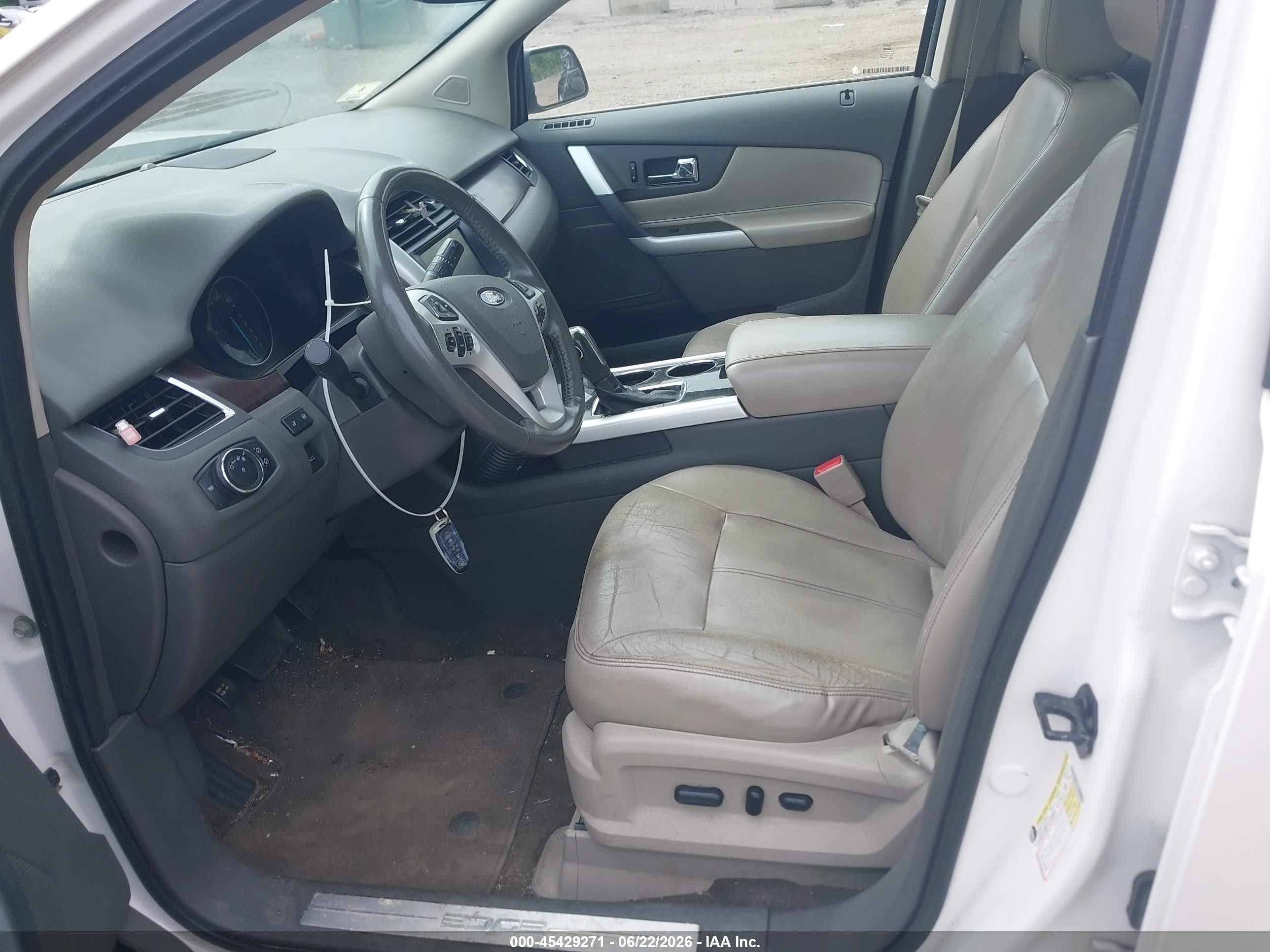 2012 Ford Edge Limited White vin: 2FMDK4KC8CBA85548