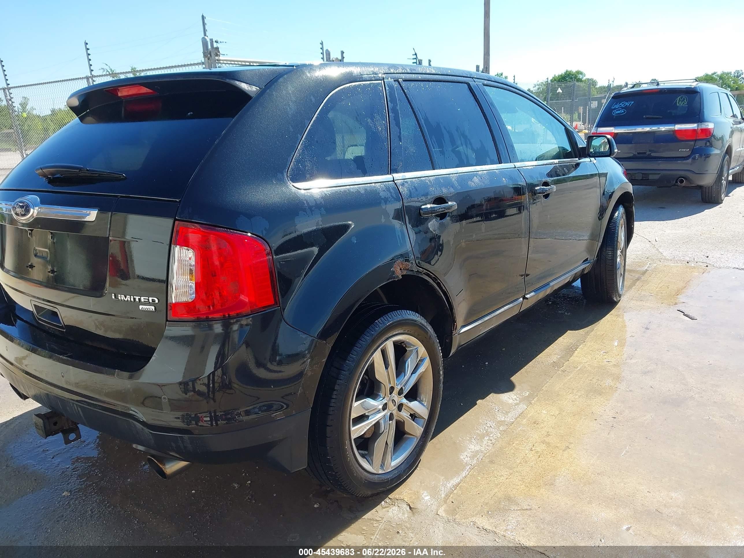 2013 Ford Edge Limited Black vin: 2FMDK4KC8DBA38277