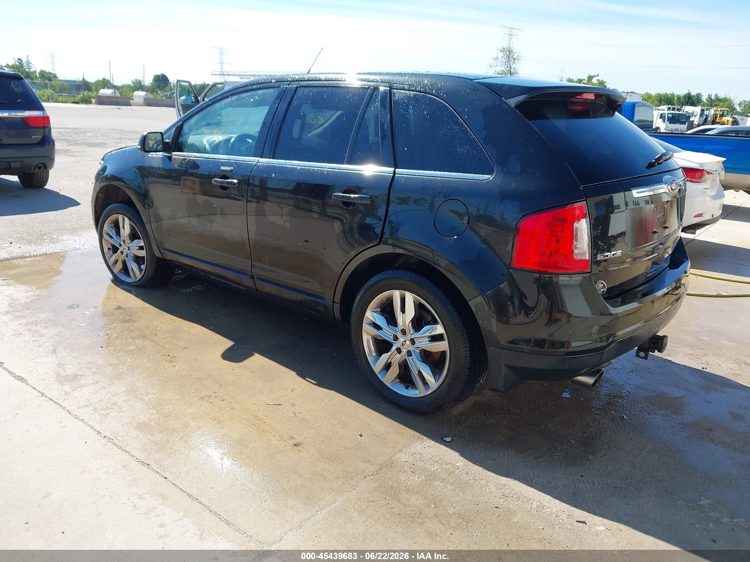 2013 Ford Edge Limited Black vin: 2FMDK4KC8DBA38277