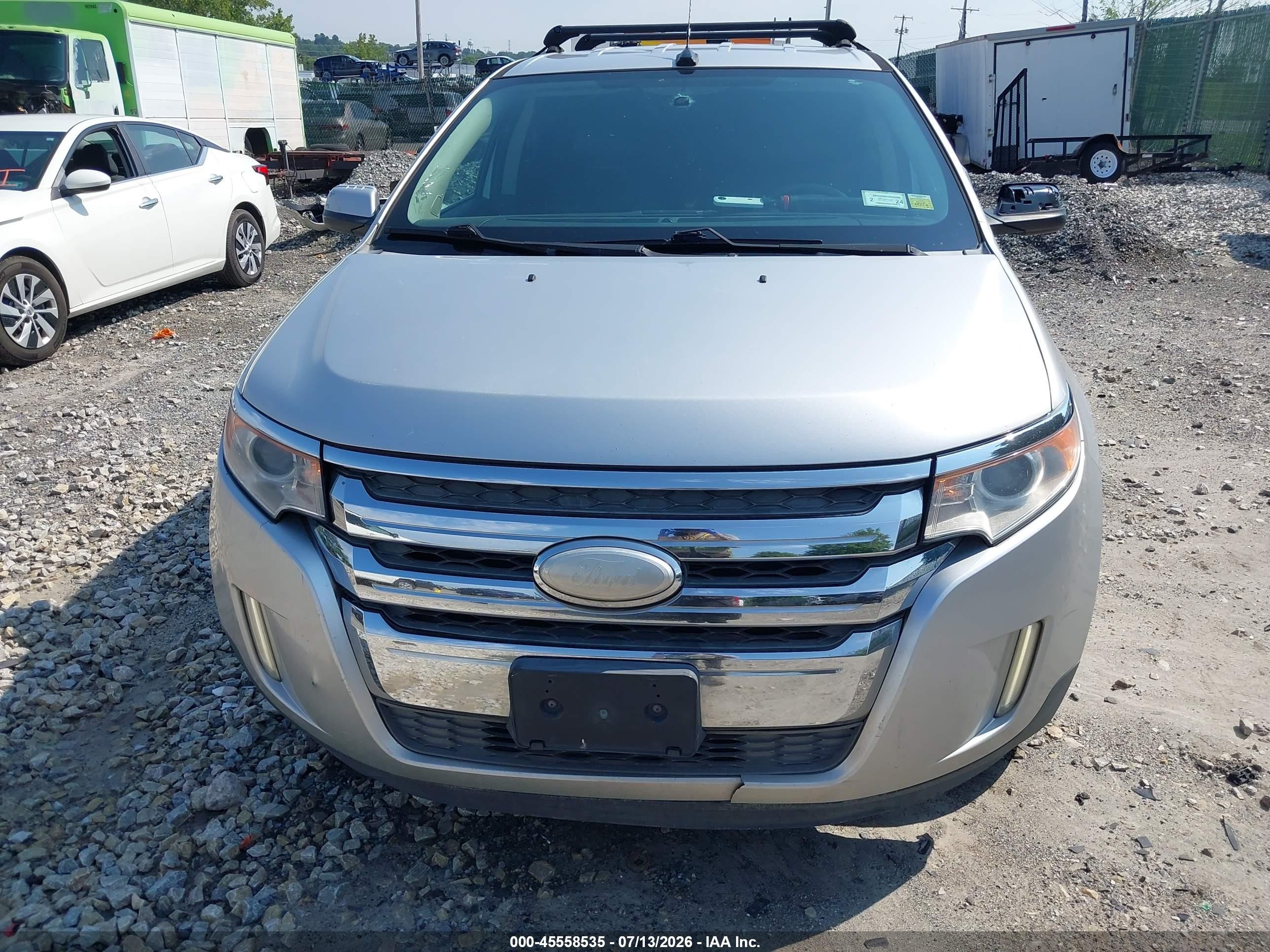 2013 Ford Edge Limited Silver vin: 2FMDK4KC8DBA68668