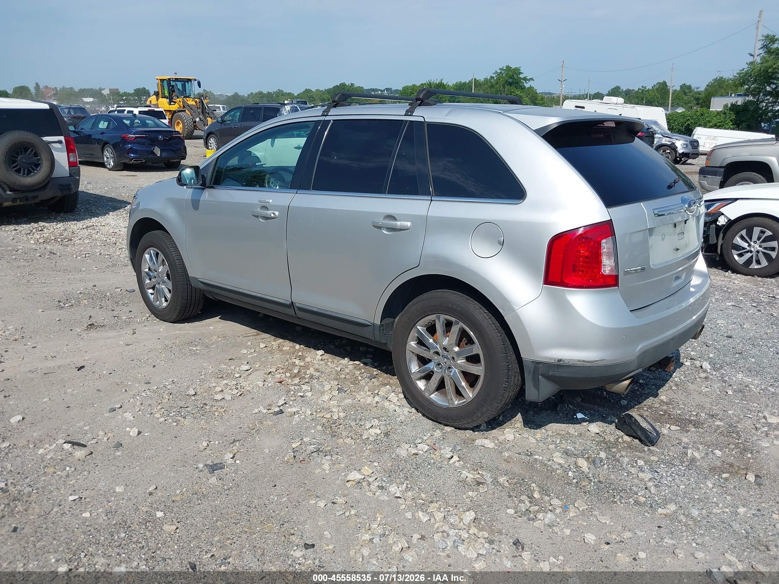 2013 Ford Edge Limited Silver vin: 2FMDK4KC8DBA68668