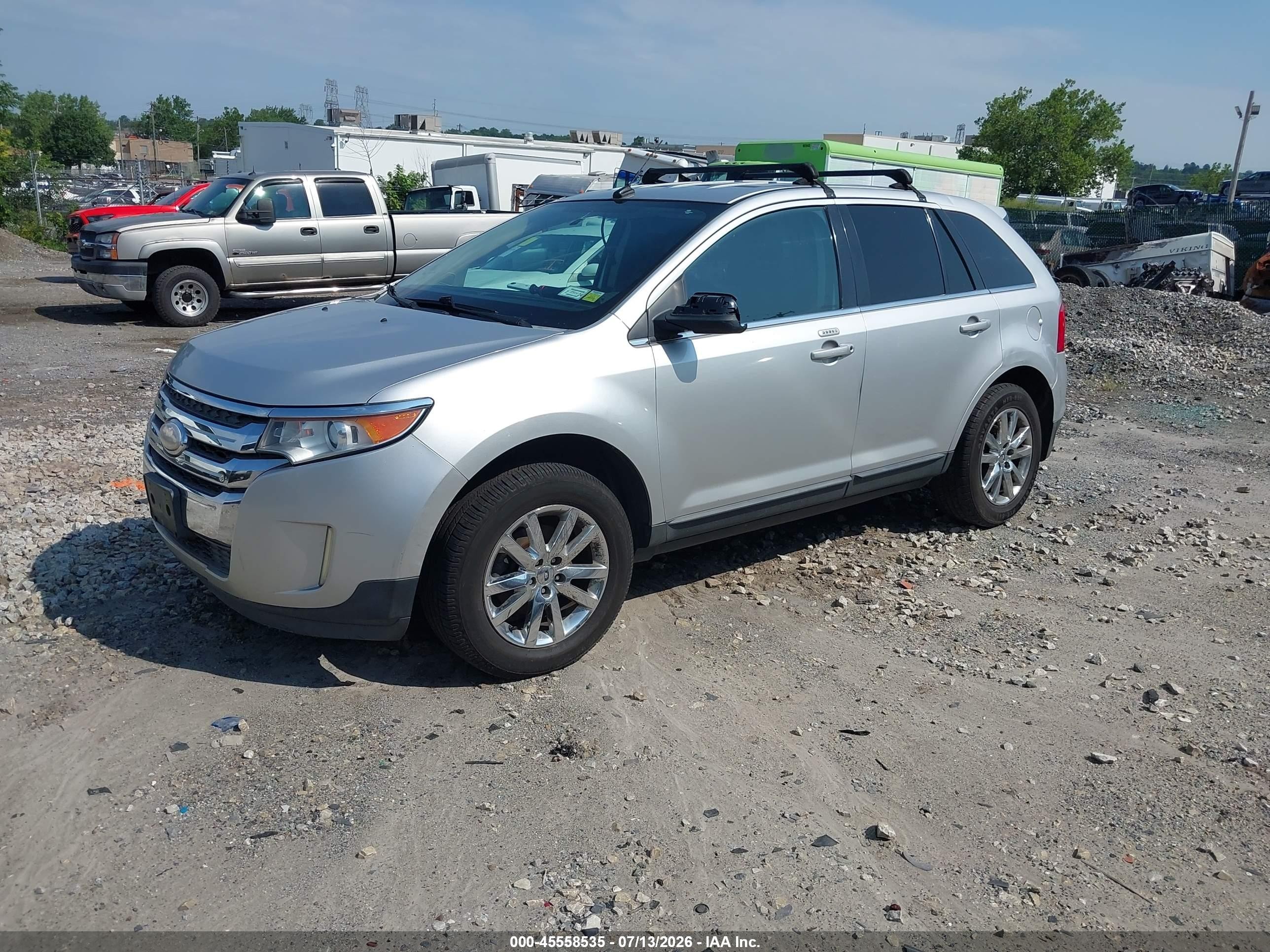 2013 Ford Edge Limited Silver vin: 2FMDK4KC8DBA68668