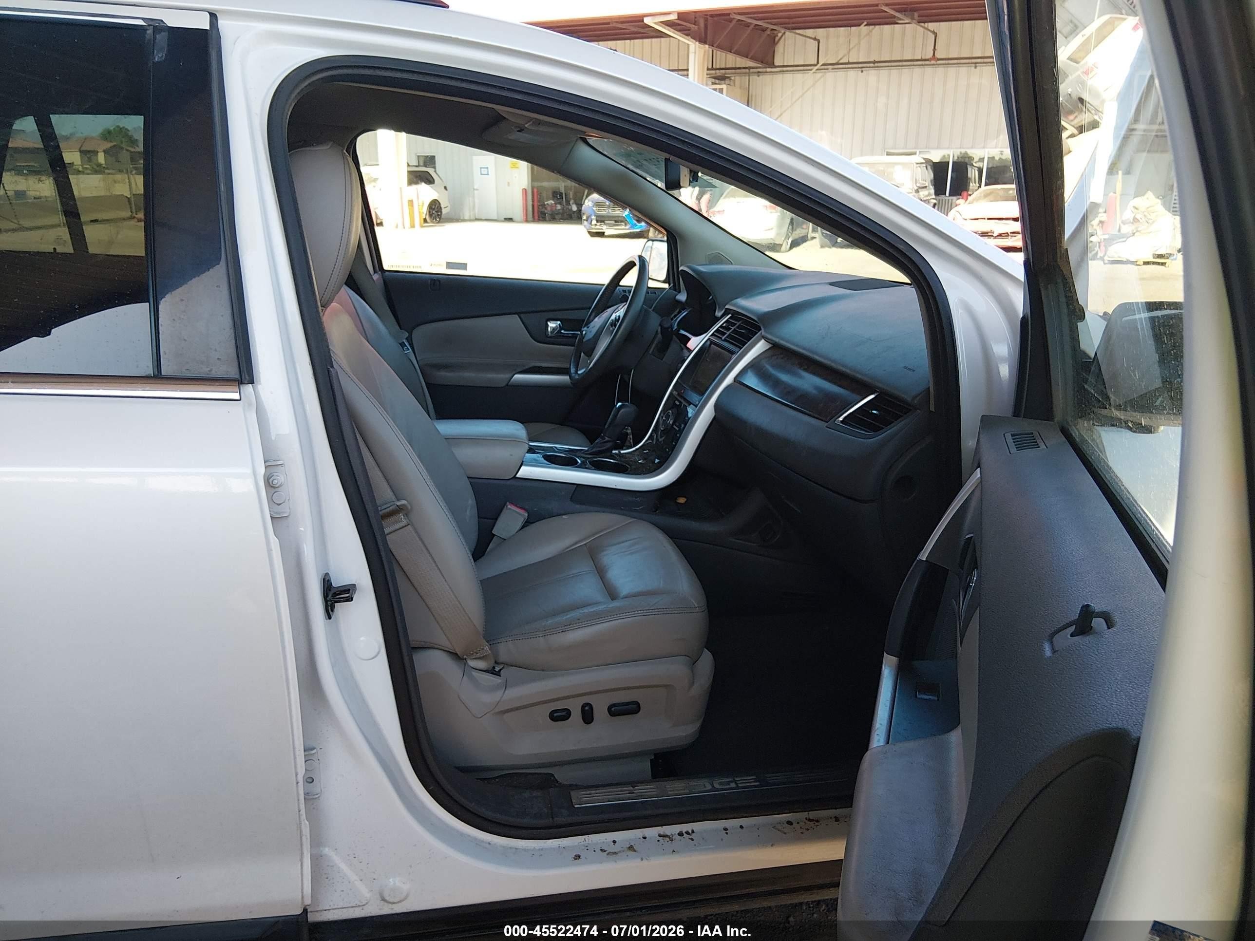2013 Ford Edge Limited White vin: 2FMDK4KC8DBA80724