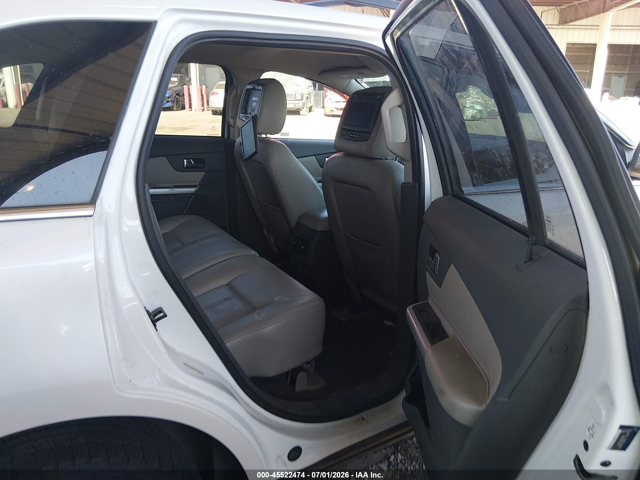 2013 Ford Edge Limited White vin: 2FMDK4KC8DBA80724