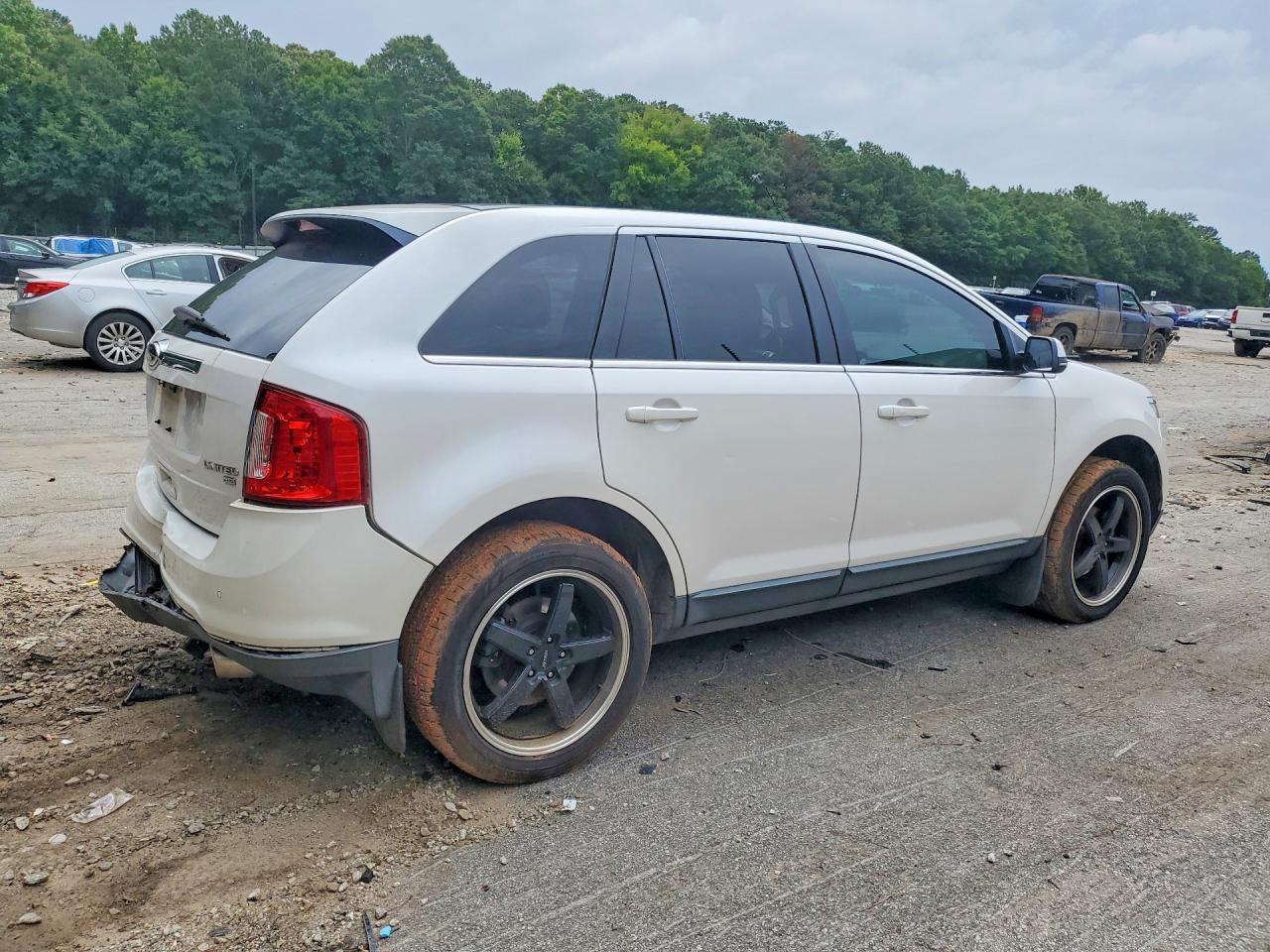2013 Ford Edge Limited White vin: 2FMDK4KC8DBA94395