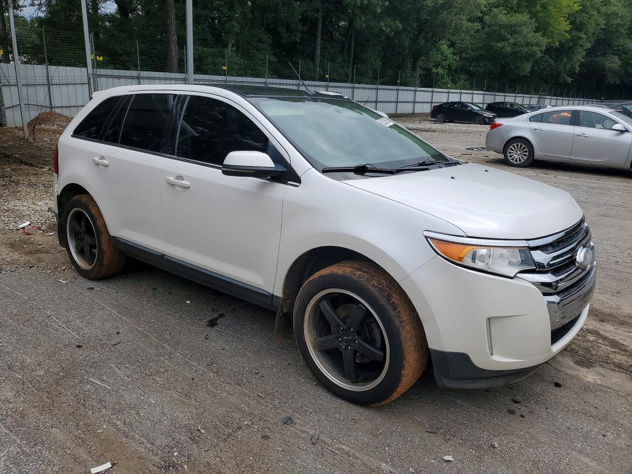 2013 Ford Edge Limited White vin: 2FMDK4KC8DBA94395