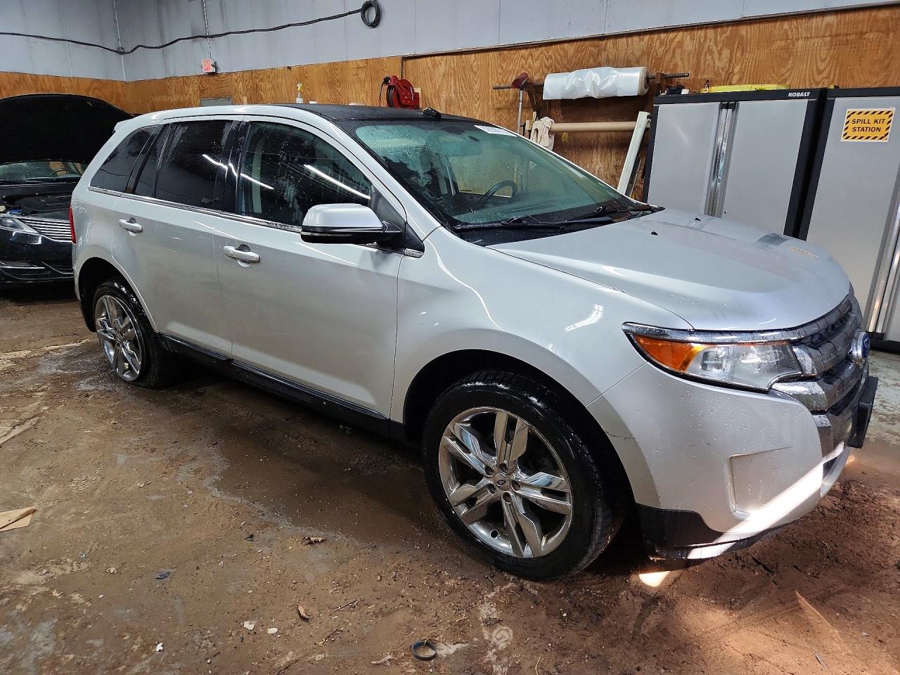 2013 Ford Edge Limited Silver vin: 2FMDK4KC8DBB56216