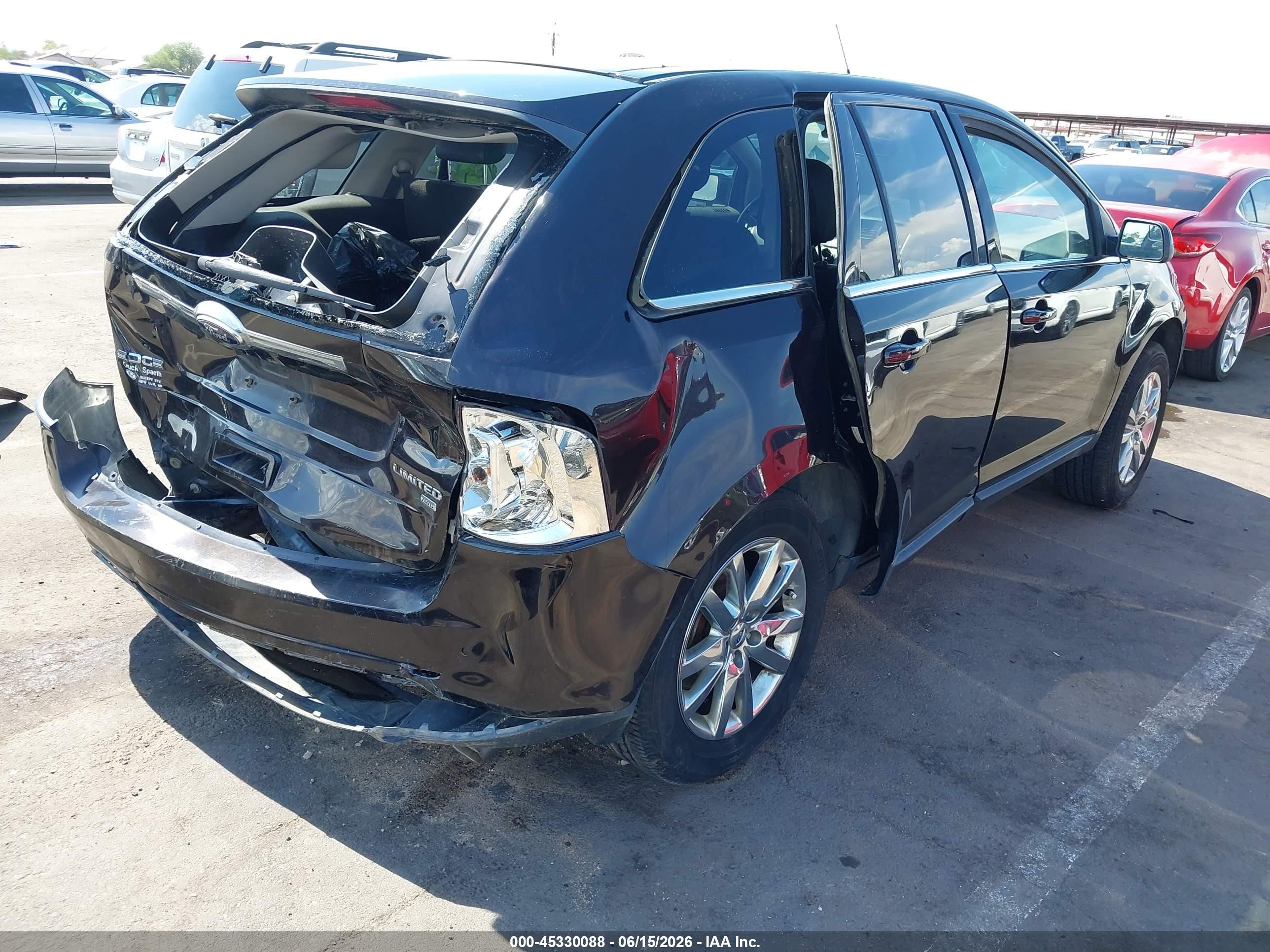 2013 Ford Edge Limited Black vin: 2FMDK4KC8DBB79382