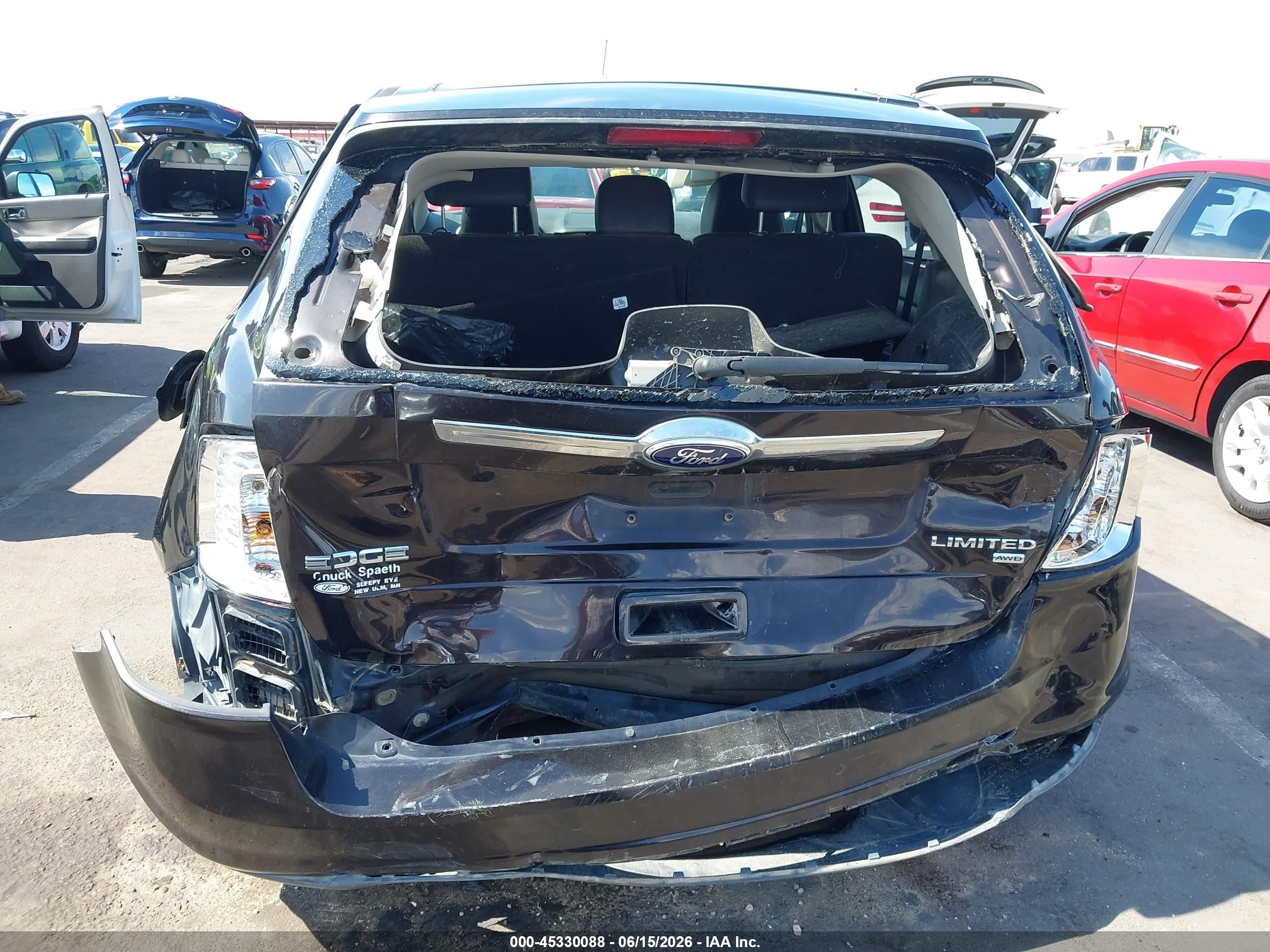2013 Ford Edge Limited Black vin: 2FMDK4KC8DBB79382
