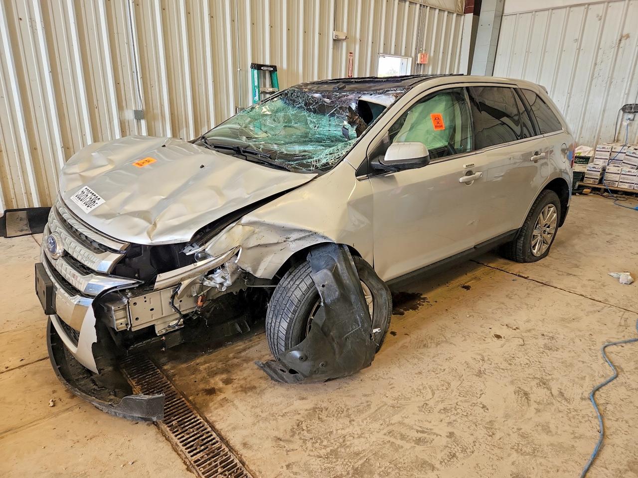 2013 Ford Edge Limited Silver vin: 2FMDK4KC8DBB95727