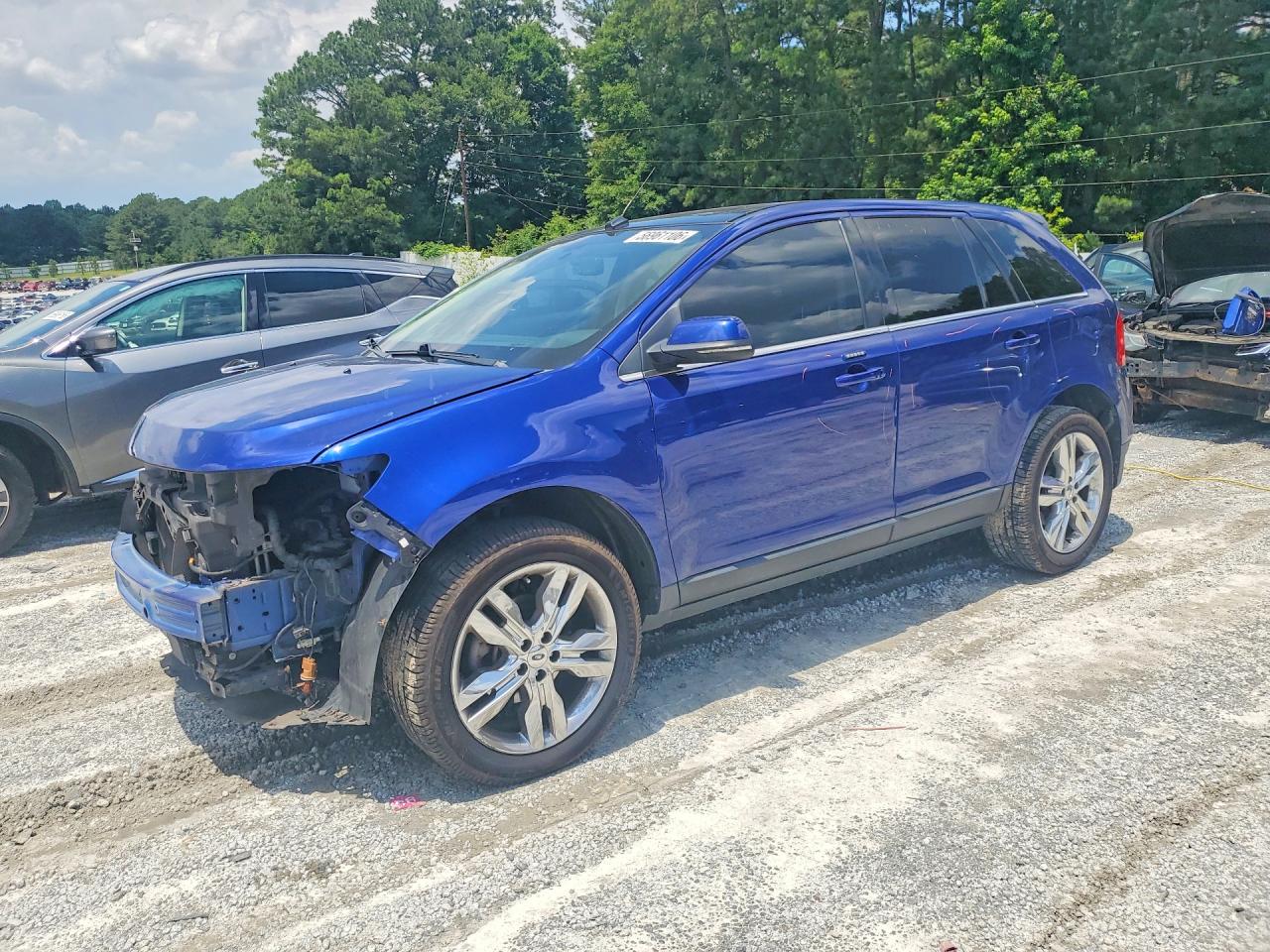 2013 Ford Edge Limited Blue vin: 2FMDK4KC8DBB96604