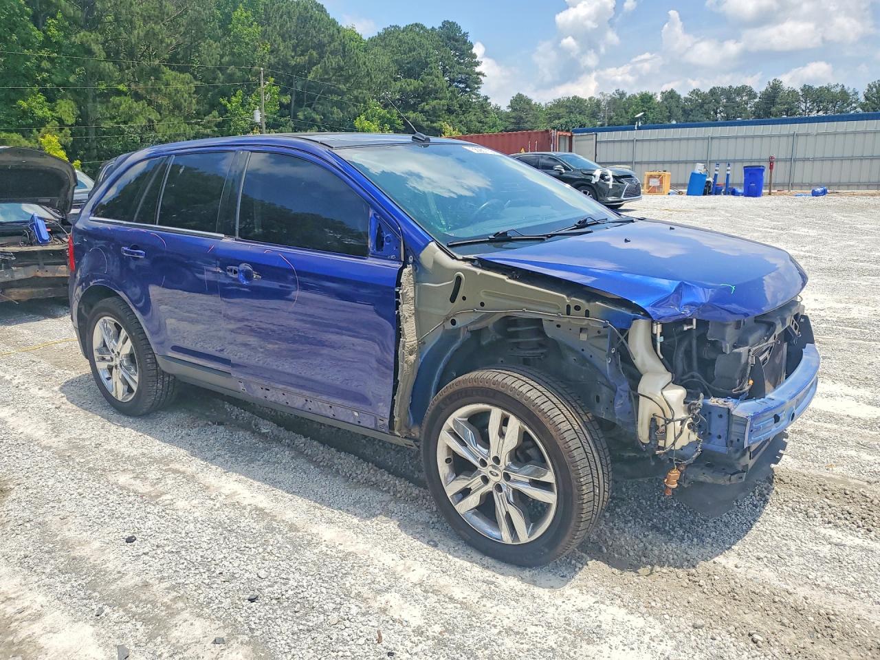 2013 Ford Edge Limited Blue vin: 2FMDK4KC8DBB96604