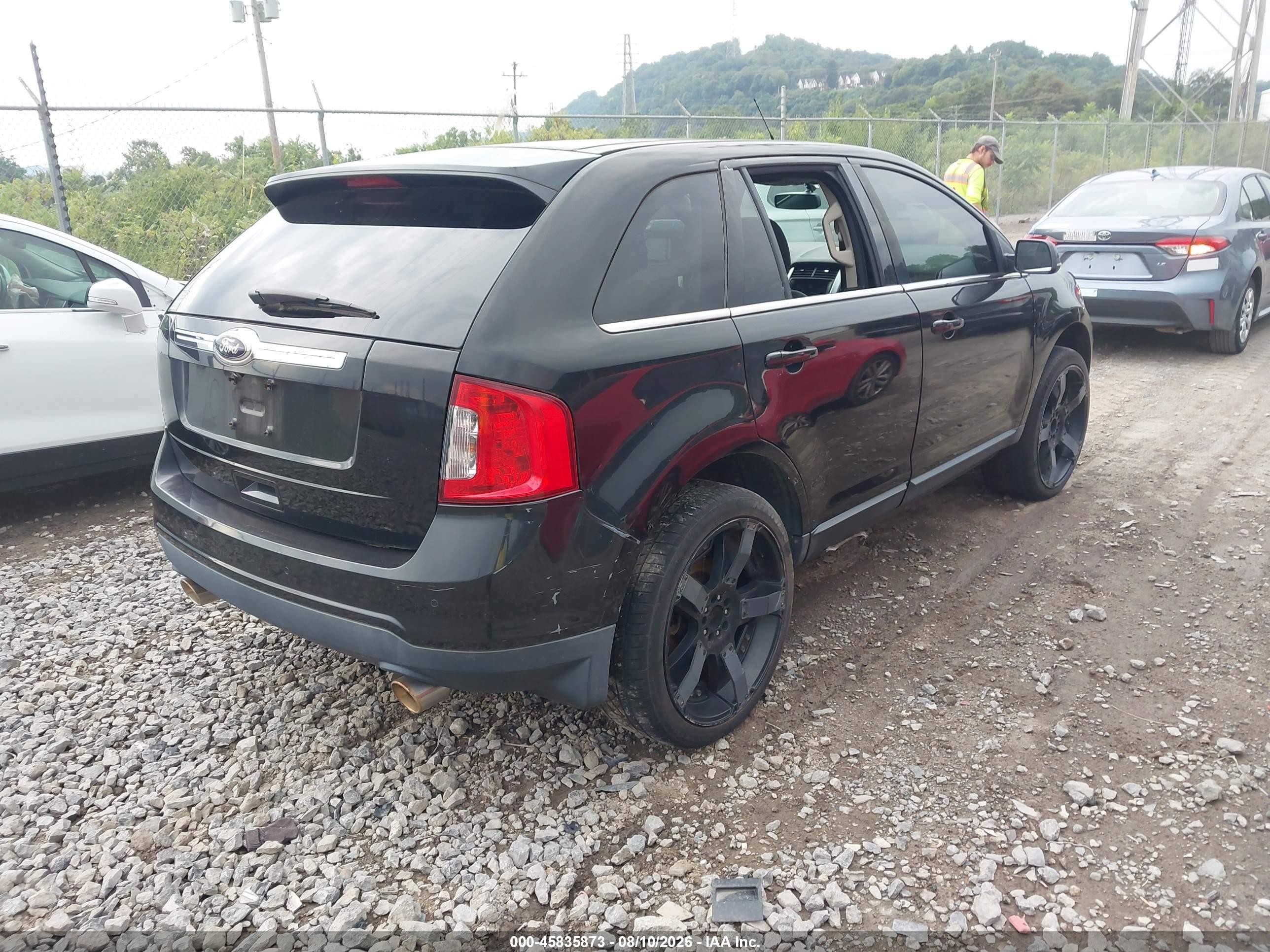 2013 Ford Edge Limited Black vin: 2FMDK4KC8DBB98062