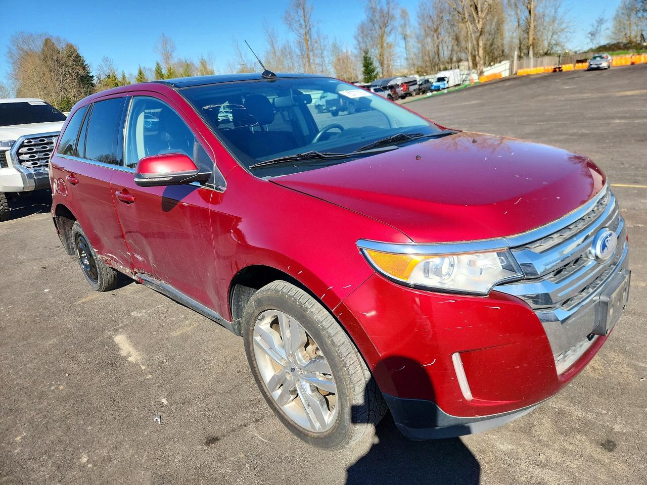 2013 Ford Edge Limited Red vin: 2FMDK4KC8DBC89767