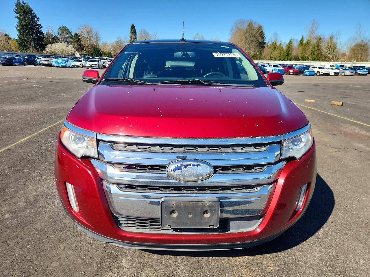 2013 Ford Edge Limited Red vin: 2FMDK4KC8DBC89767