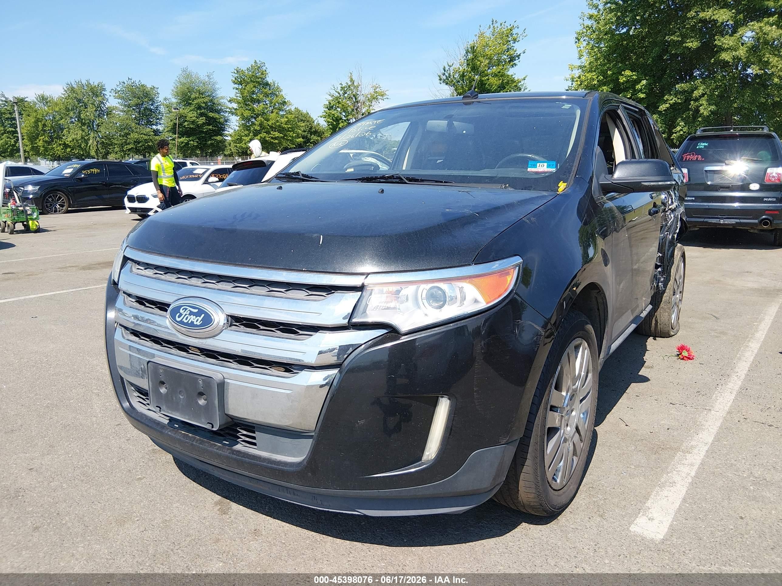 2014 Ford Edge Limited Black vin: 2FMDK4KC8EBA49135
