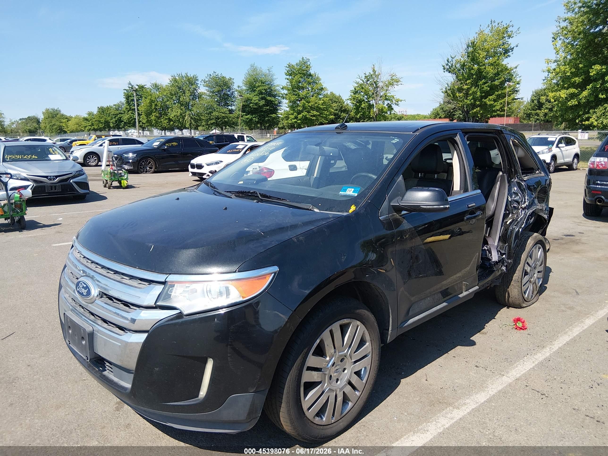 2014 Ford Edge Limited Black vin: 2FMDK4KC8EBA49135