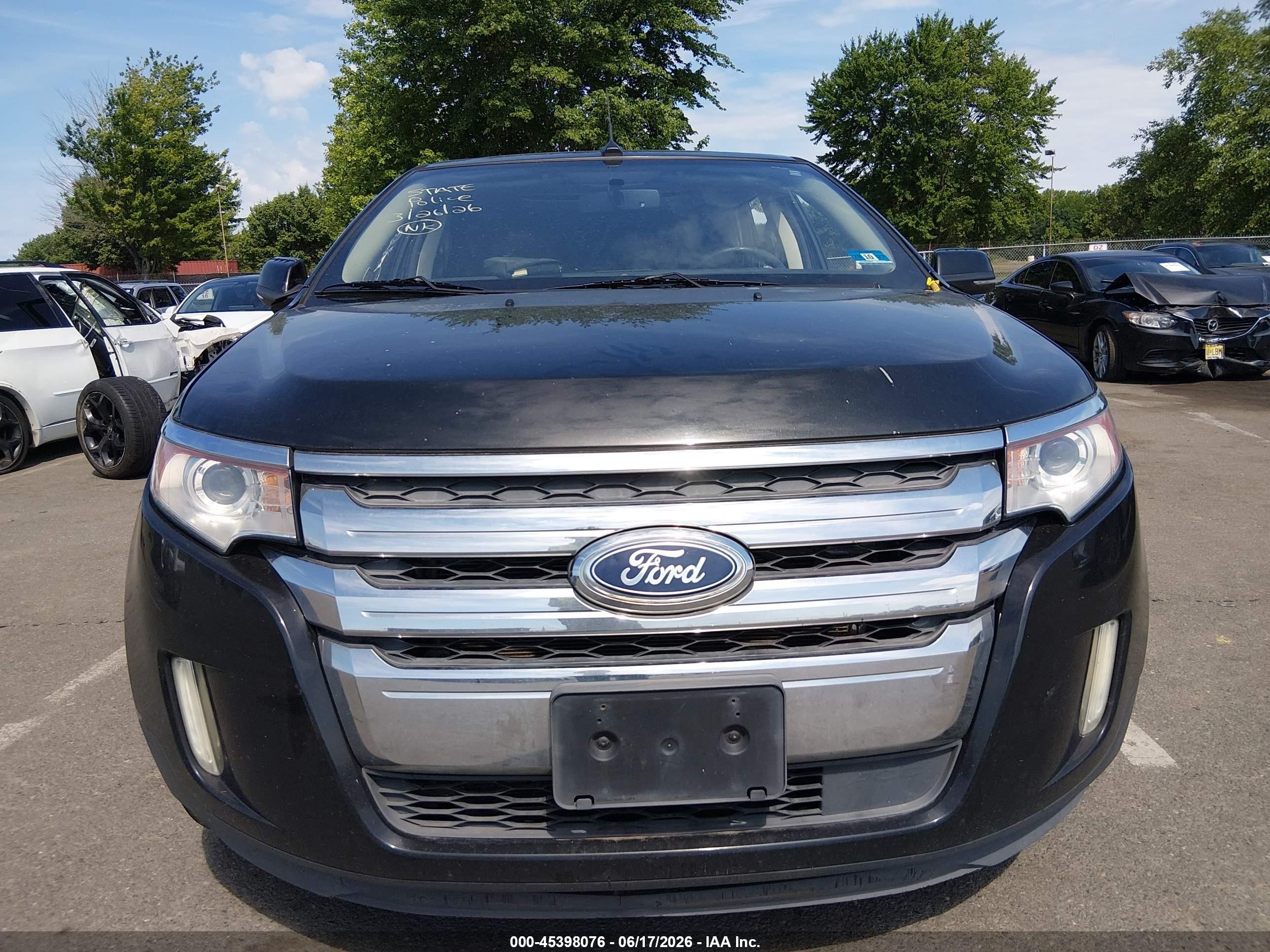 2014 Ford Edge Limited Black vin: 2FMDK4KC8EBA49135