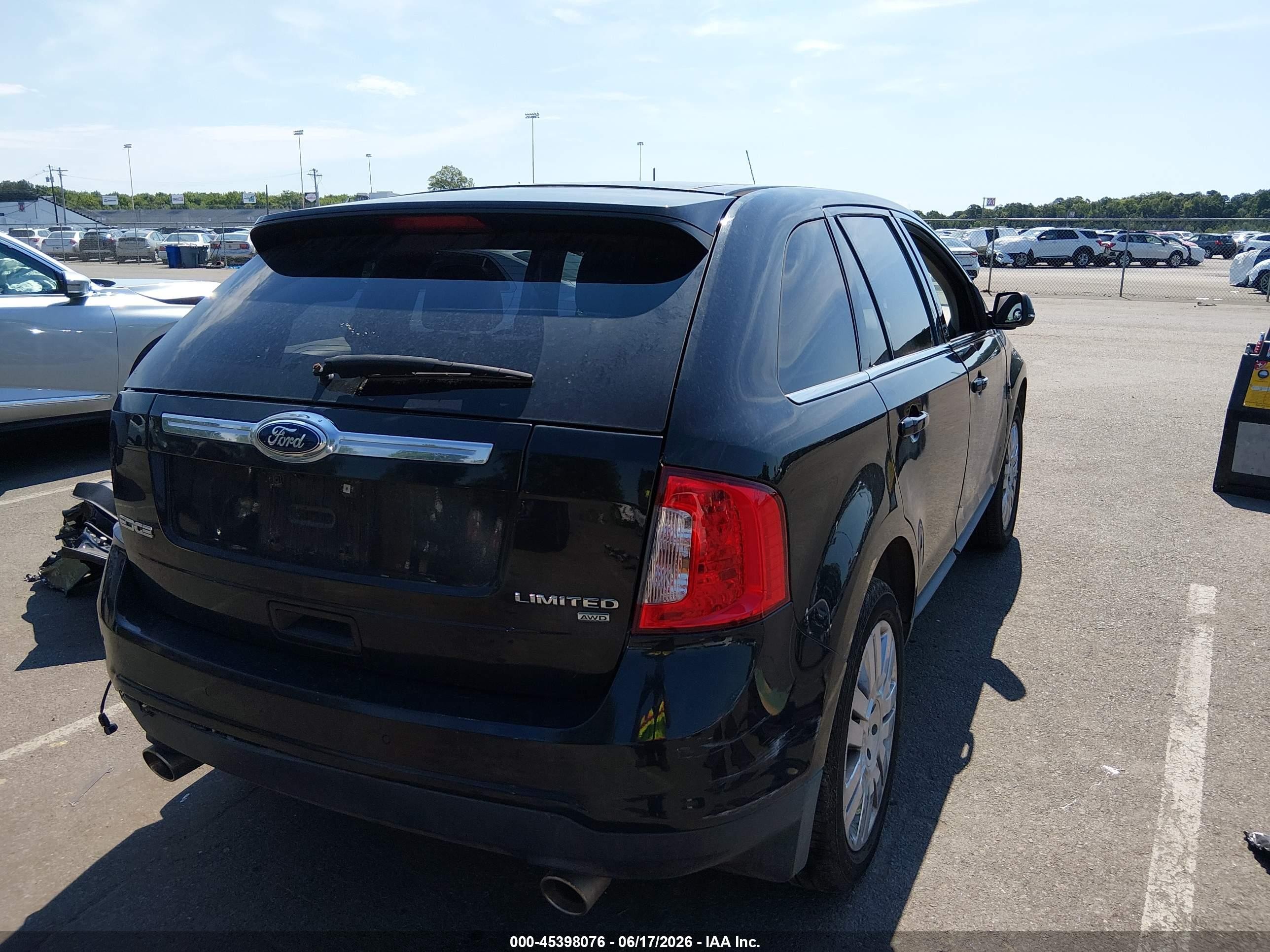 2014 Ford Edge Limited Black vin: 2FMDK4KC8EBA49135