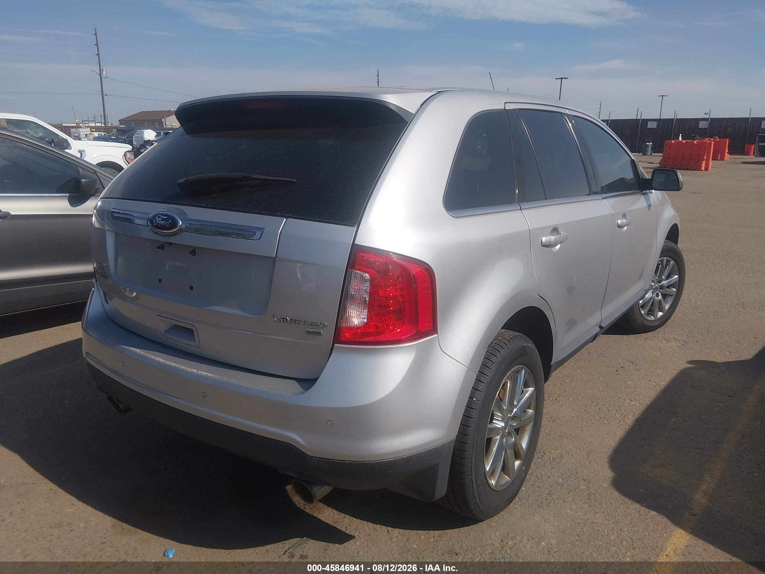 2014 Ford Edge Limited Серый vin: 2FMDK4KC8EBA75170