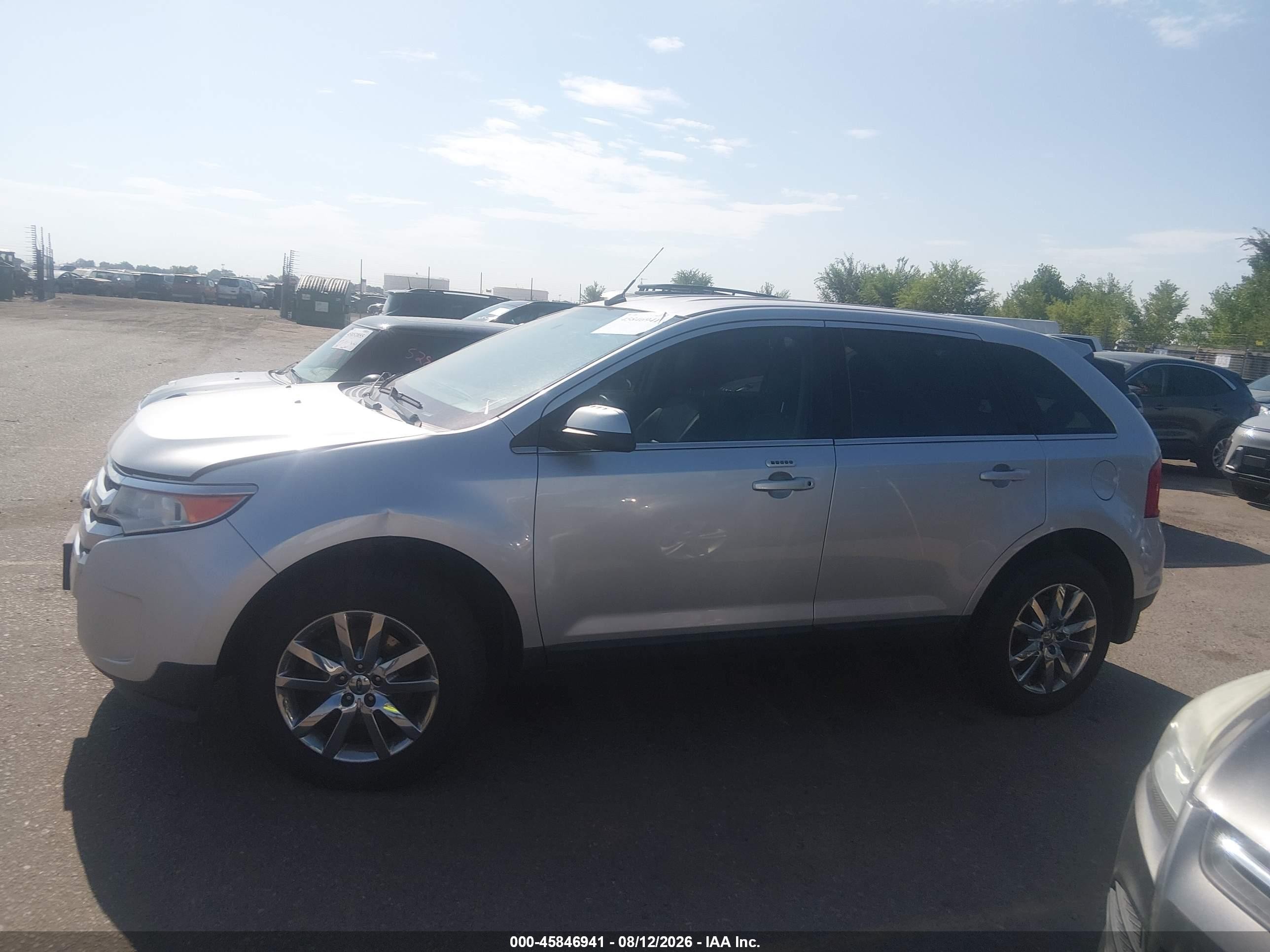 2014 Ford Edge Limited Серый vin: 2FMDK4KC8EBA75170
