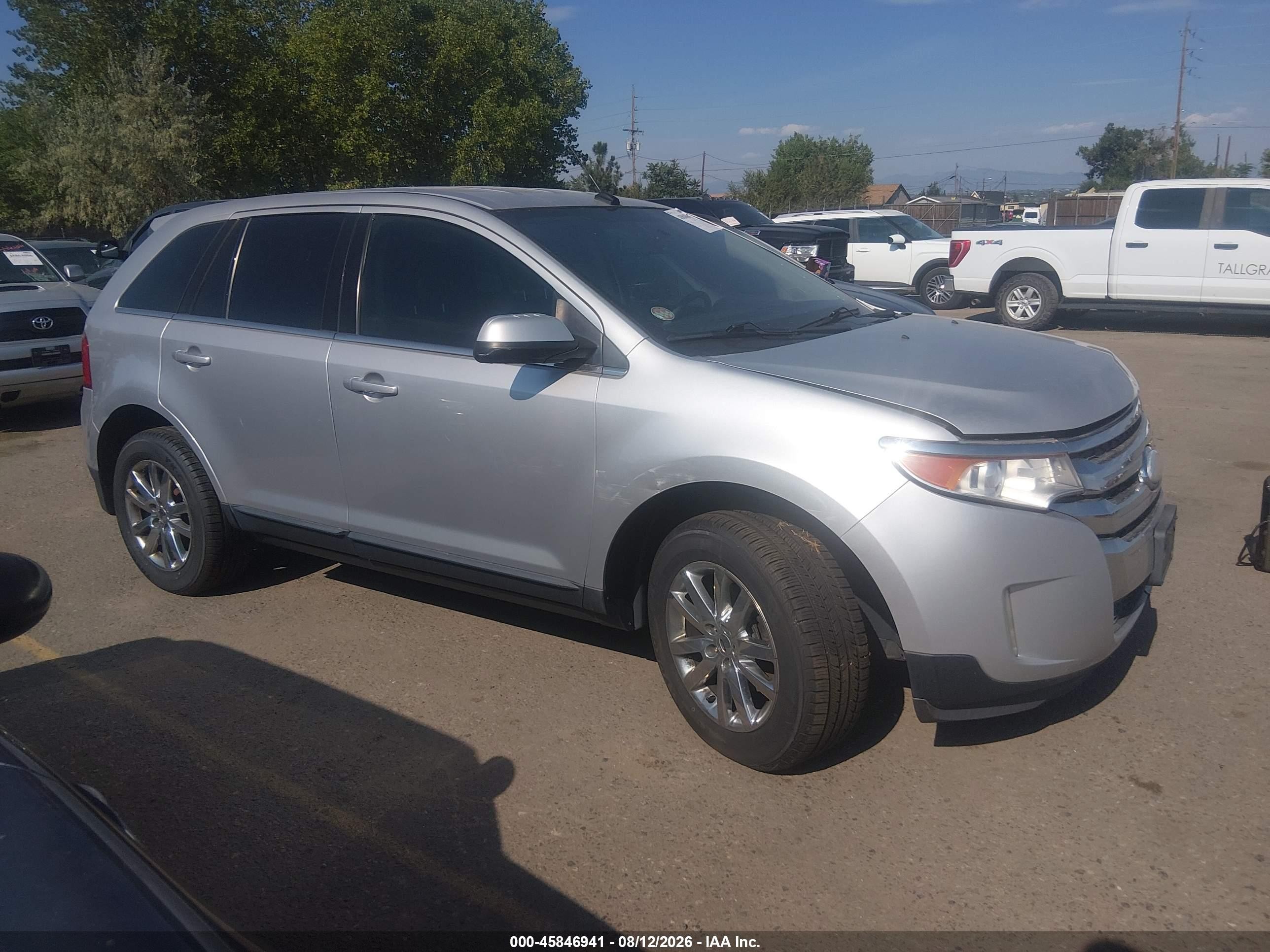 2014 Ford Edge Limited Серый vin: 2FMDK4KC8EBA75170