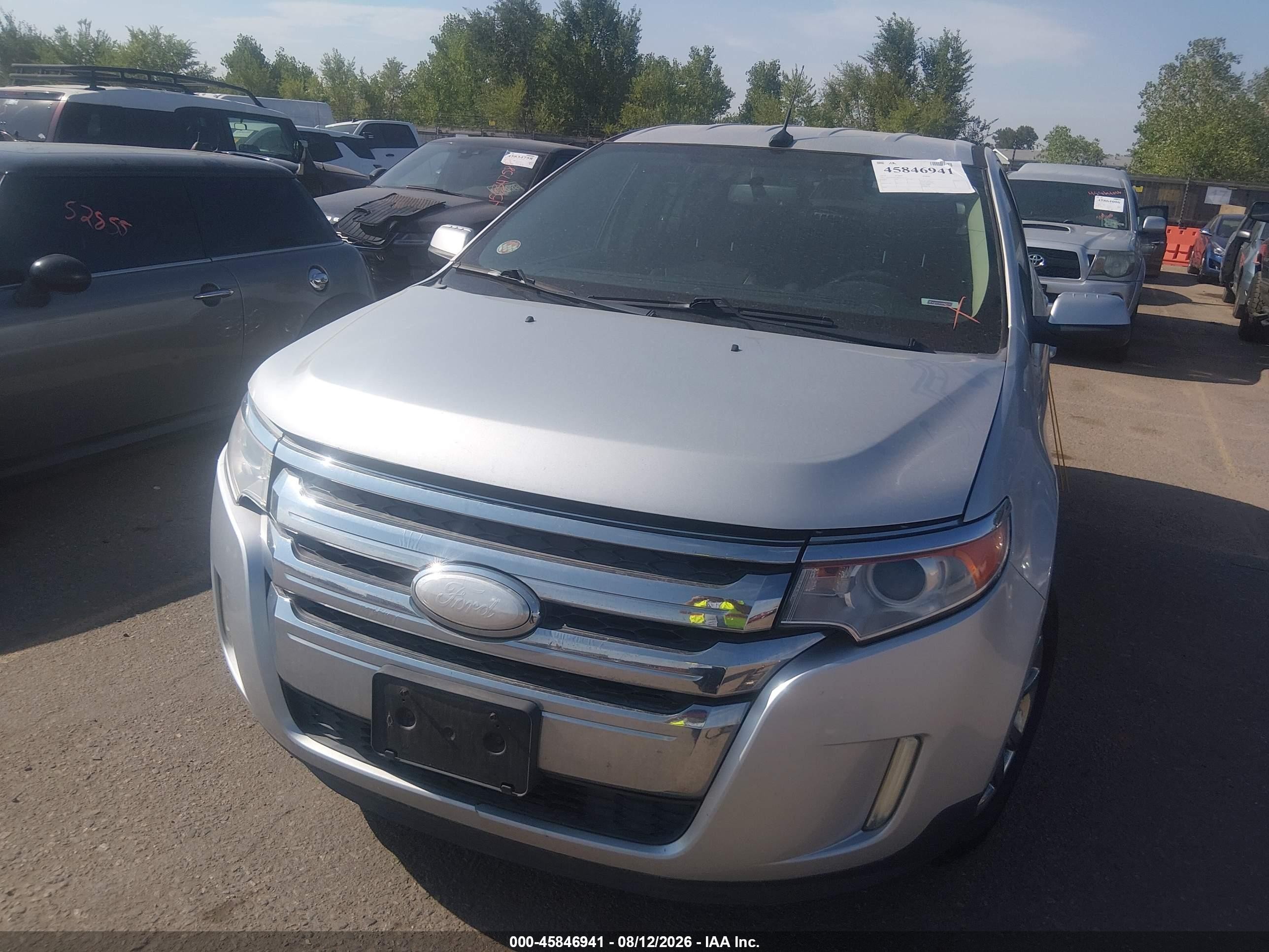 2014 Ford Edge Limited Серый vin: 2FMDK4KC8EBA75170