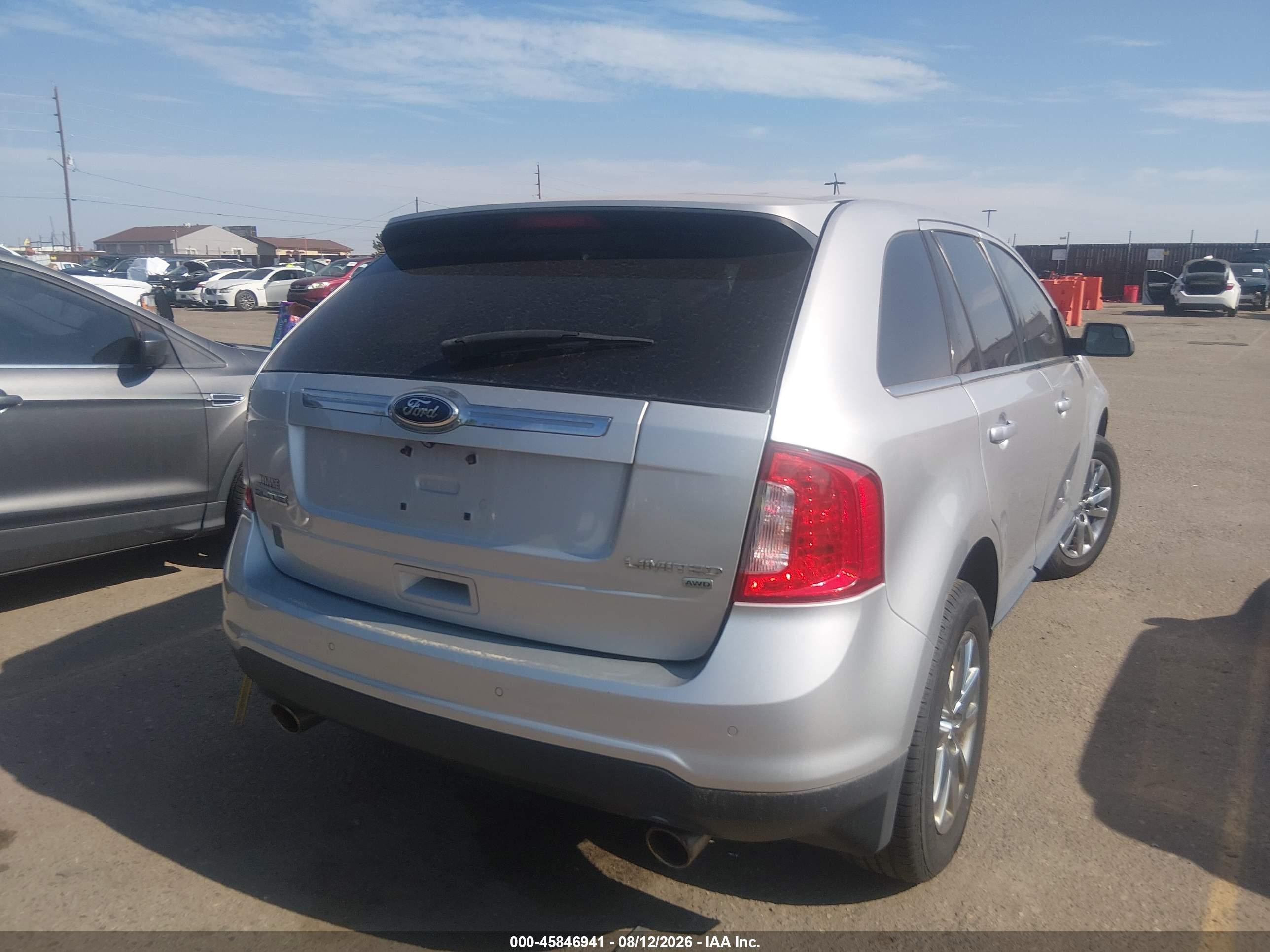 2014 Ford Edge Limited Серый vin: 2FMDK4KC8EBA75170