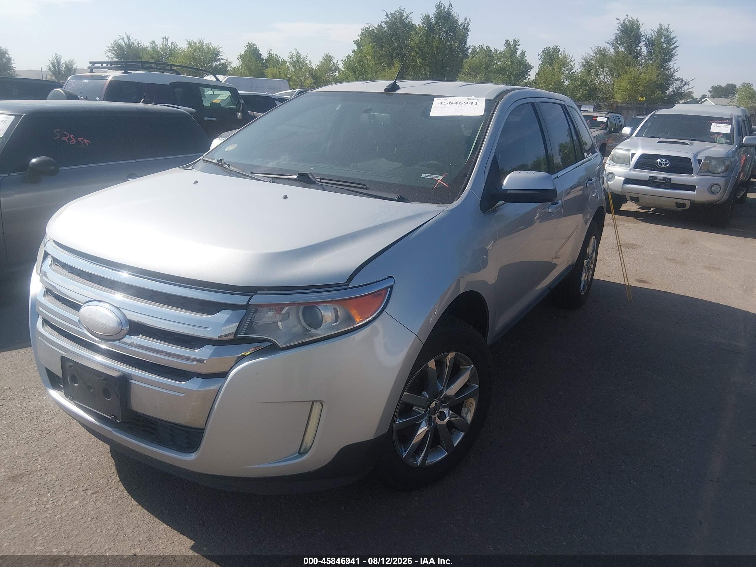 2014 Ford Edge Limited Серый vin: 2FMDK4KC8EBA75170