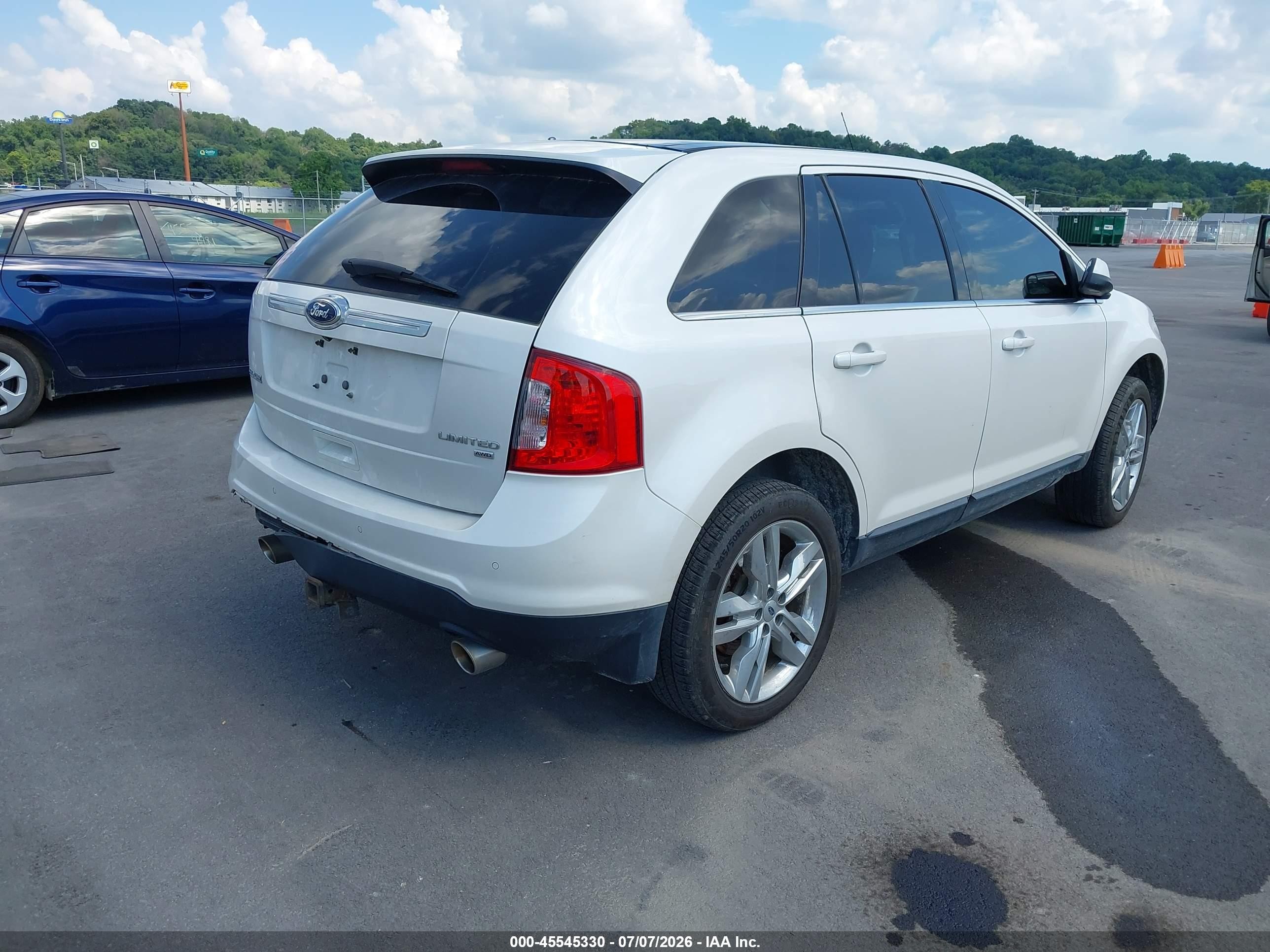 2014 Ford Edge Limited Белый vin: 2FMDK4KC8EBB13125