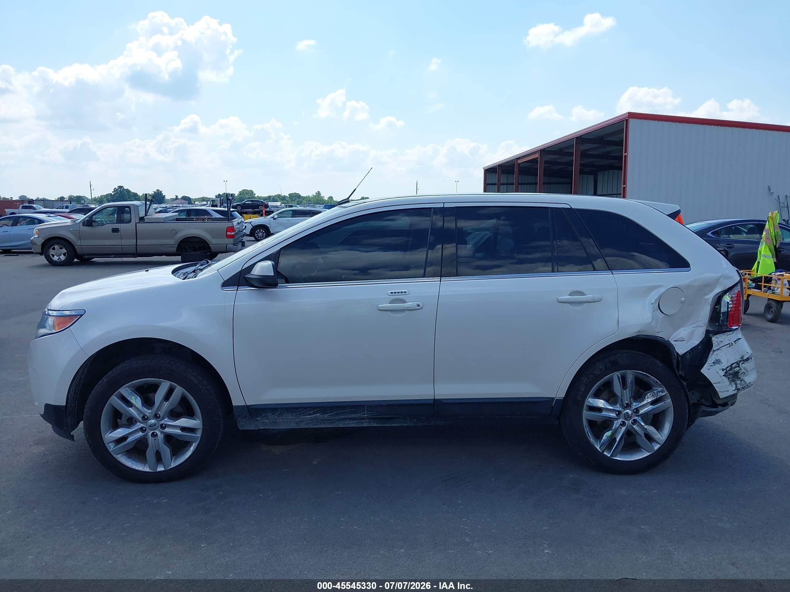 2014 Ford Edge Limited Белый vin: 2FMDK4KC8EBB13125