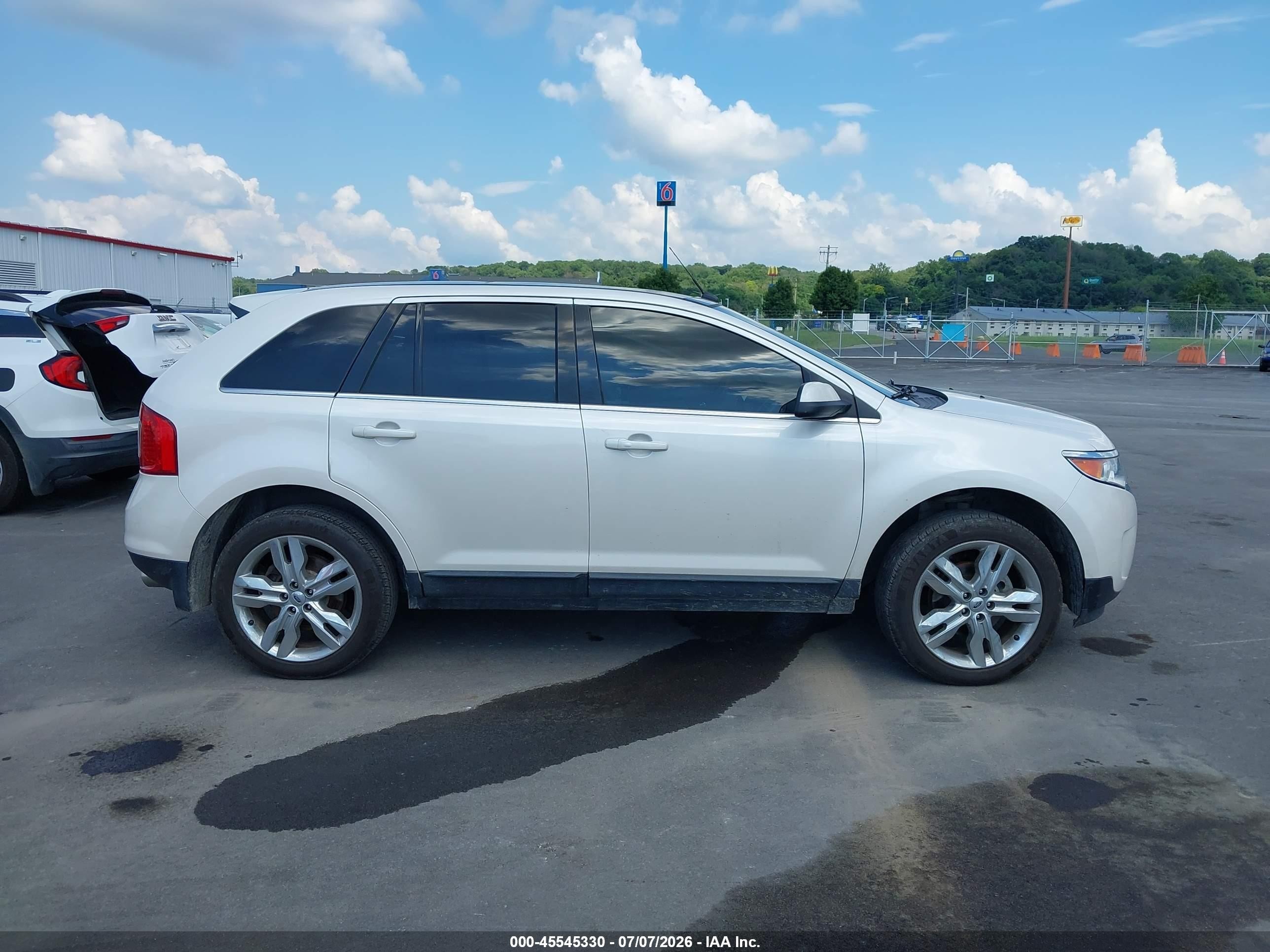 2014 Ford Edge Limited Белый vin: 2FMDK4KC8EBB13125