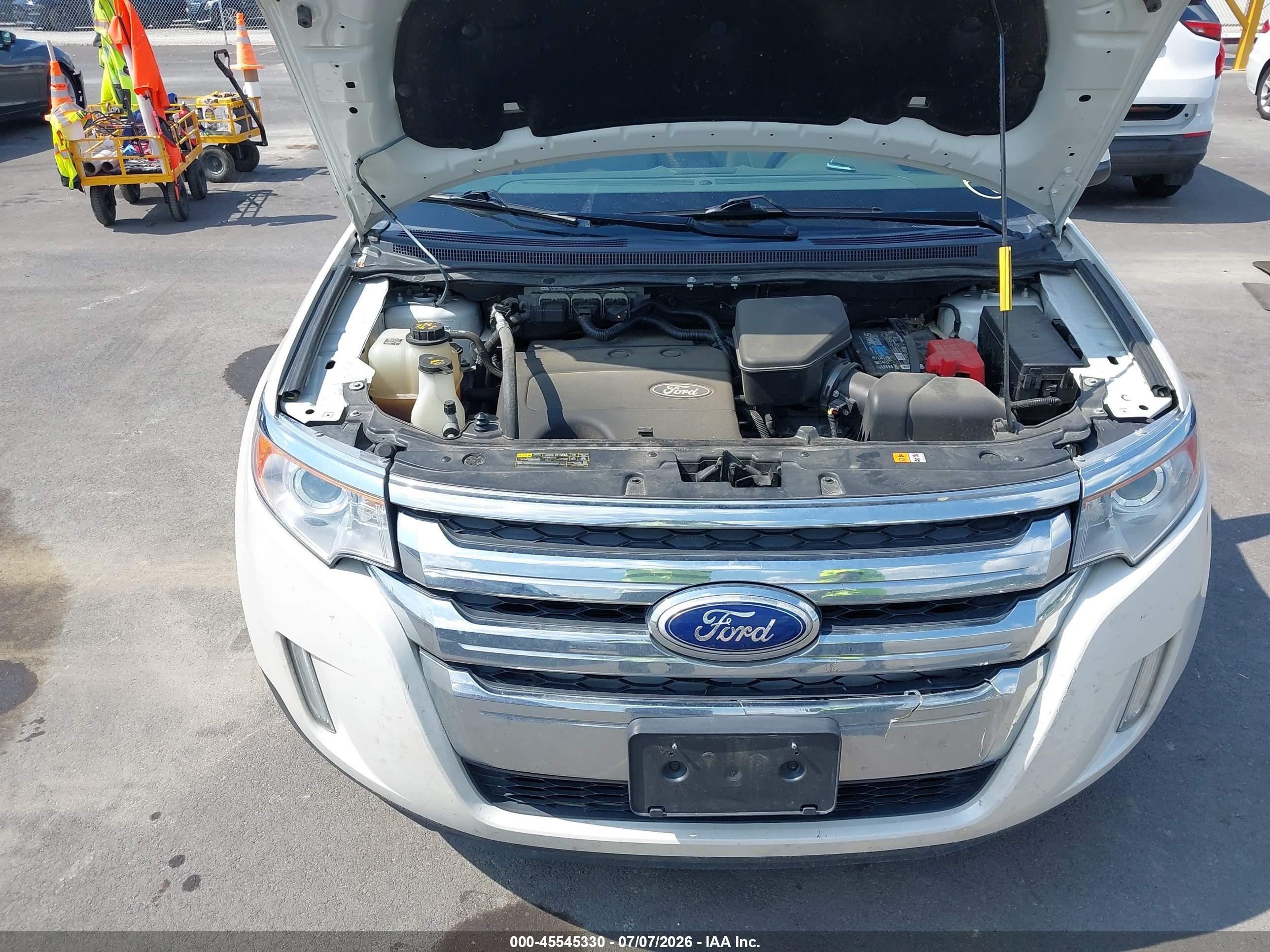 2014 Ford Edge Limited Белый vin: 2FMDK4KC8EBB13125