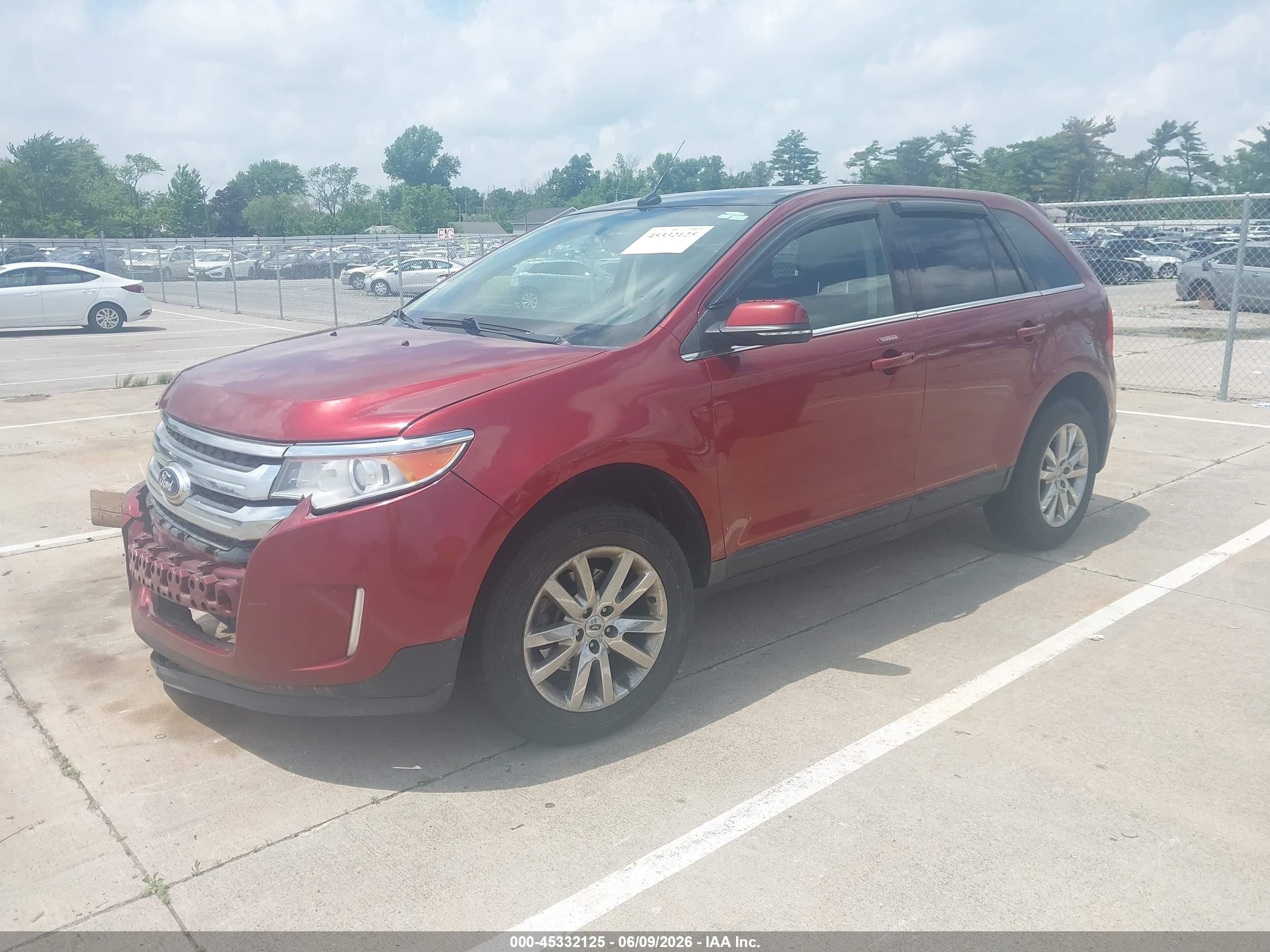2014 Ford Edge Limited Orange vin: 2FMDK4KC8EBB31608