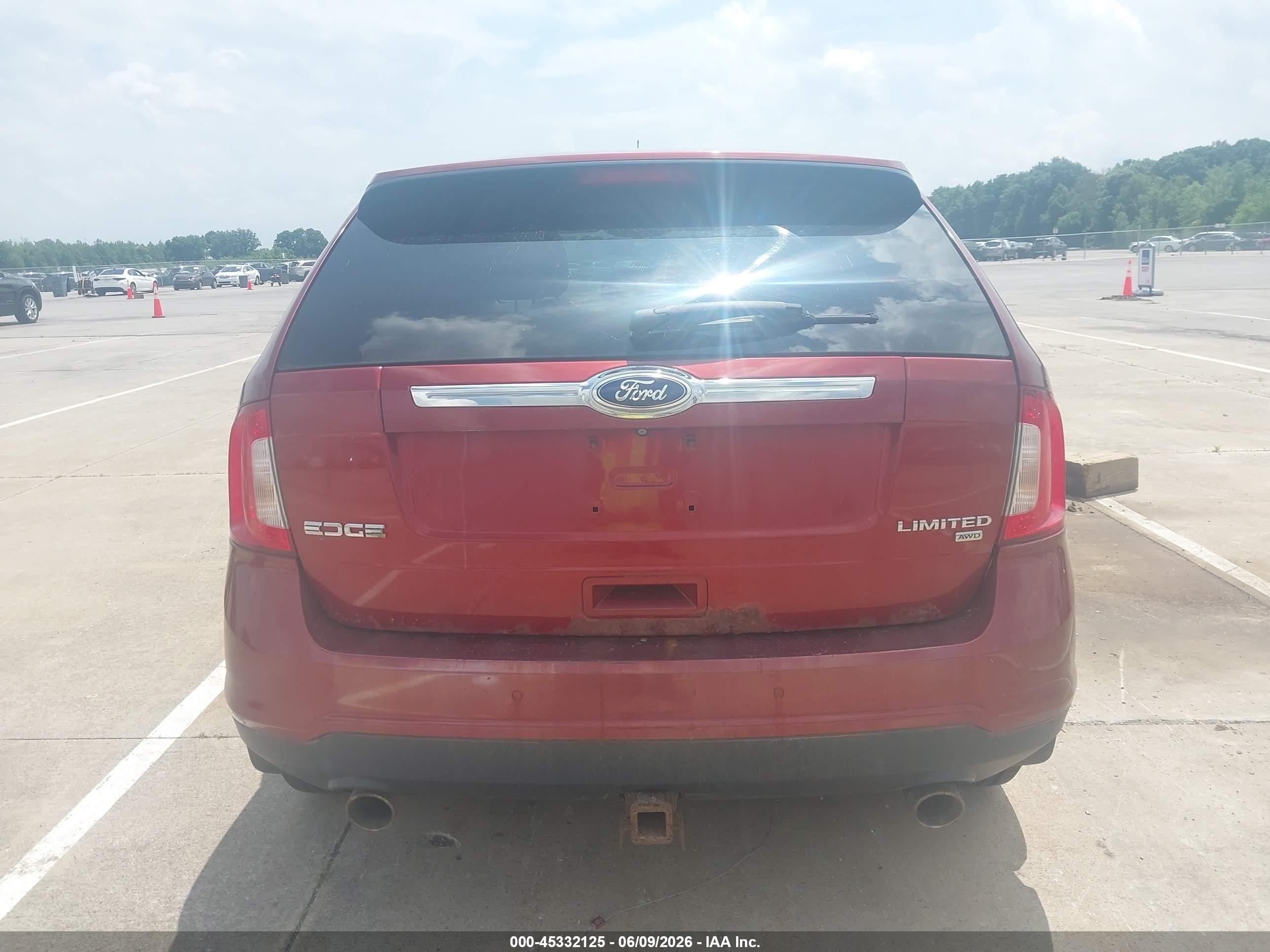 2014 Ford Edge Limited Orange vin: 2FMDK4KC8EBB31608