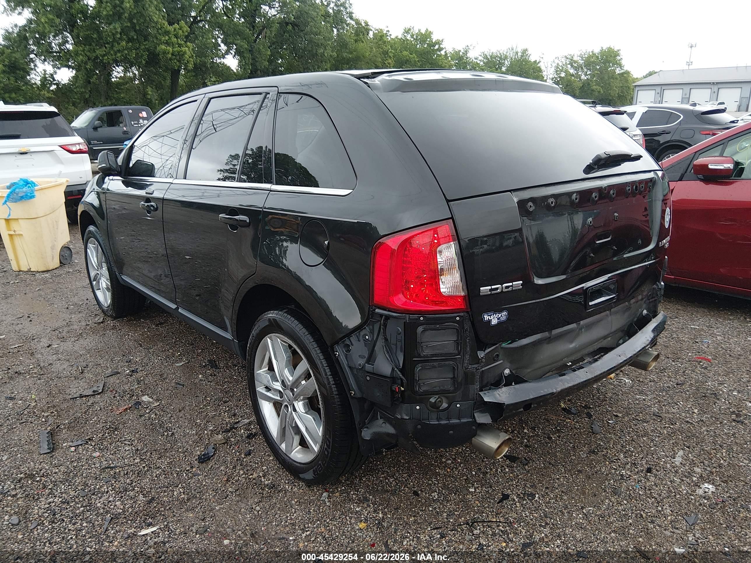 2014 Ford Edge Limited Black vin: 2FMDK4KC8EBB37151