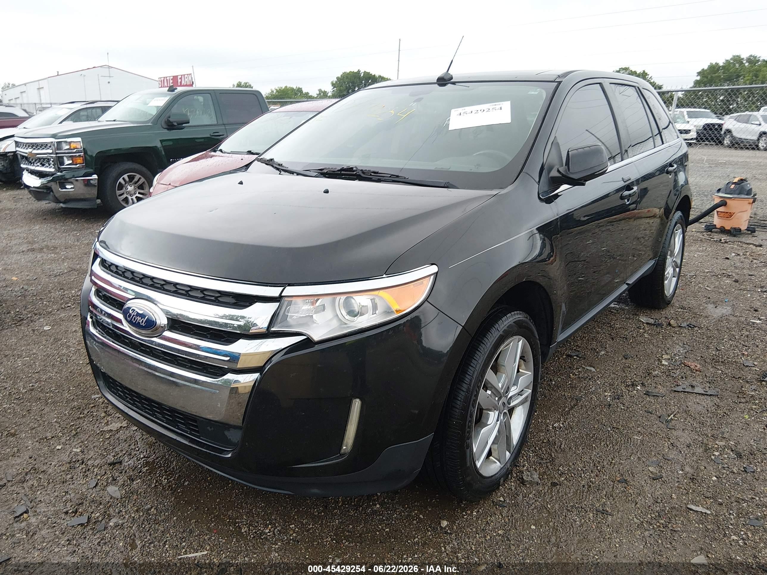 2014 Ford Edge Limited Black vin: 2FMDK4KC8EBB37151