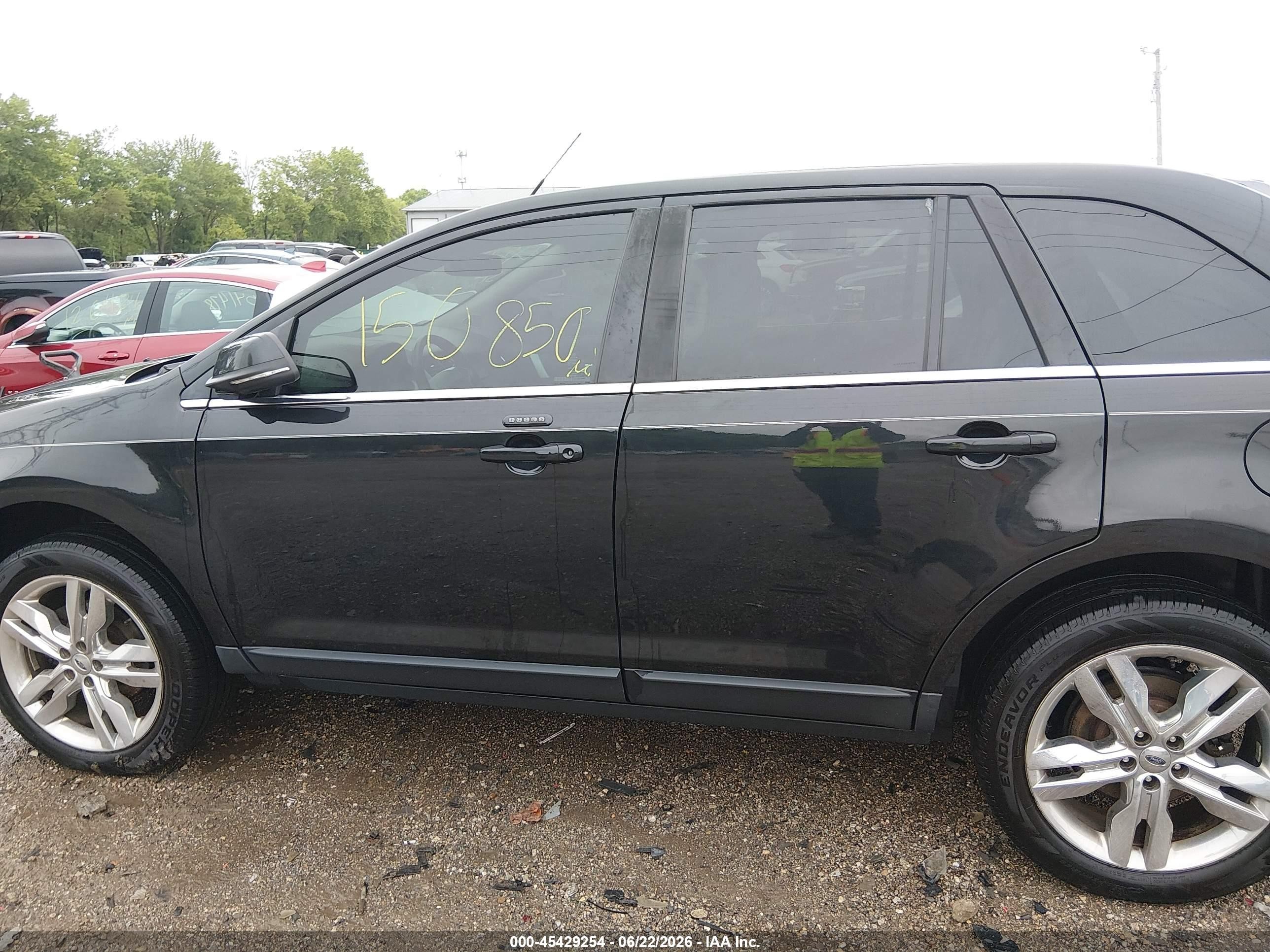 2014 Ford Edge Limited Black vin: 2FMDK4KC8EBB37151