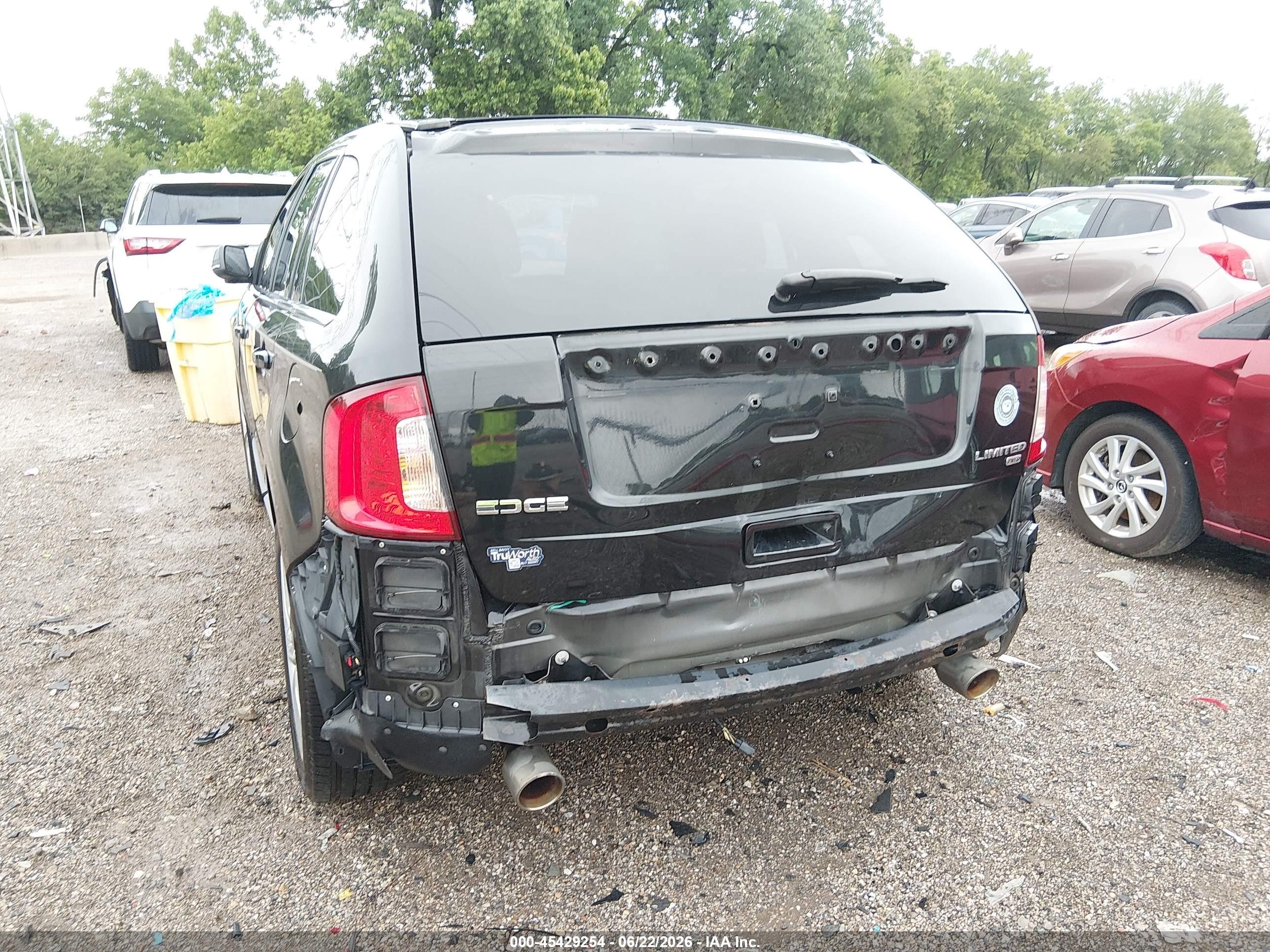 2014 Ford Edge Limited Black vin: 2FMDK4KC8EBB37151