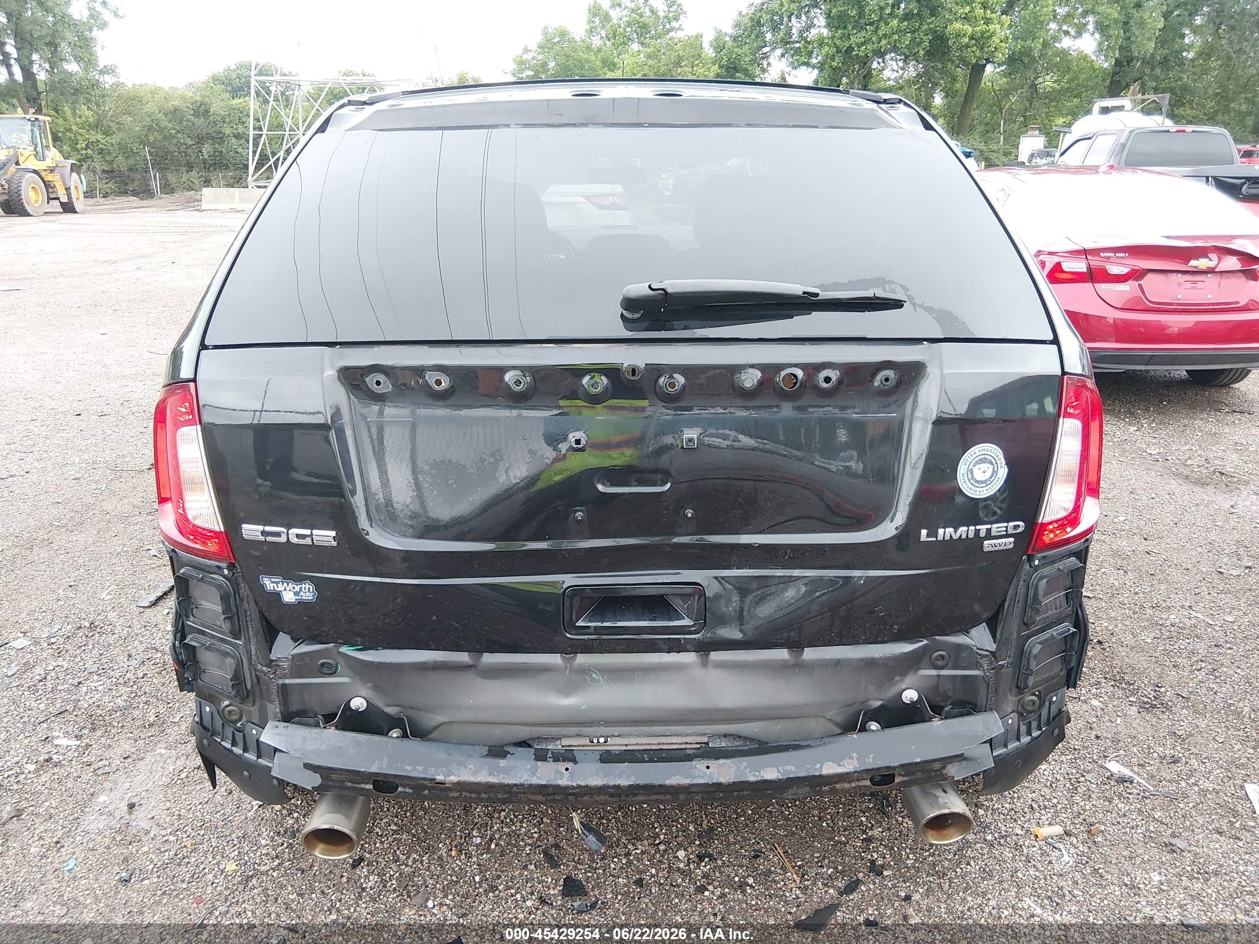 2014 Ford Edge Limited Black vin: 2FMDK4KC8EBB37151