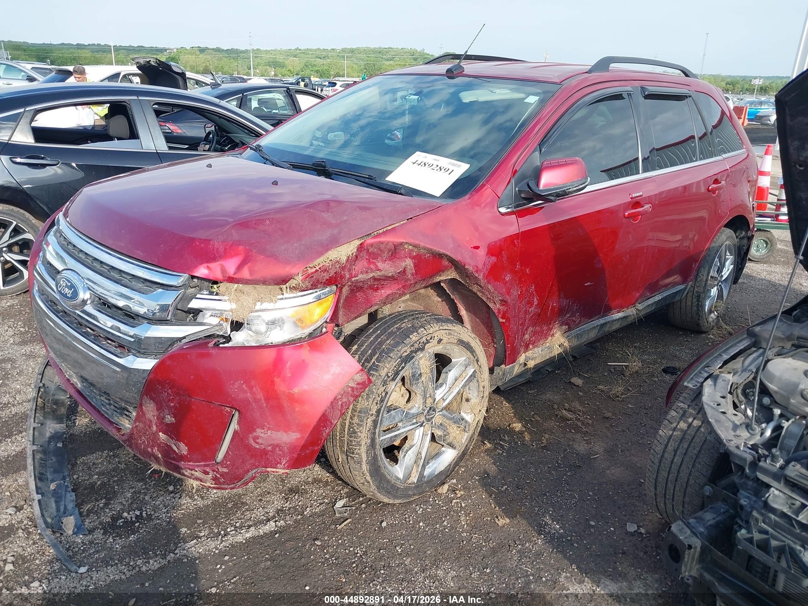 2014 Ford Edge Limited Красный vin: 2FMDK4KC8EBB64253