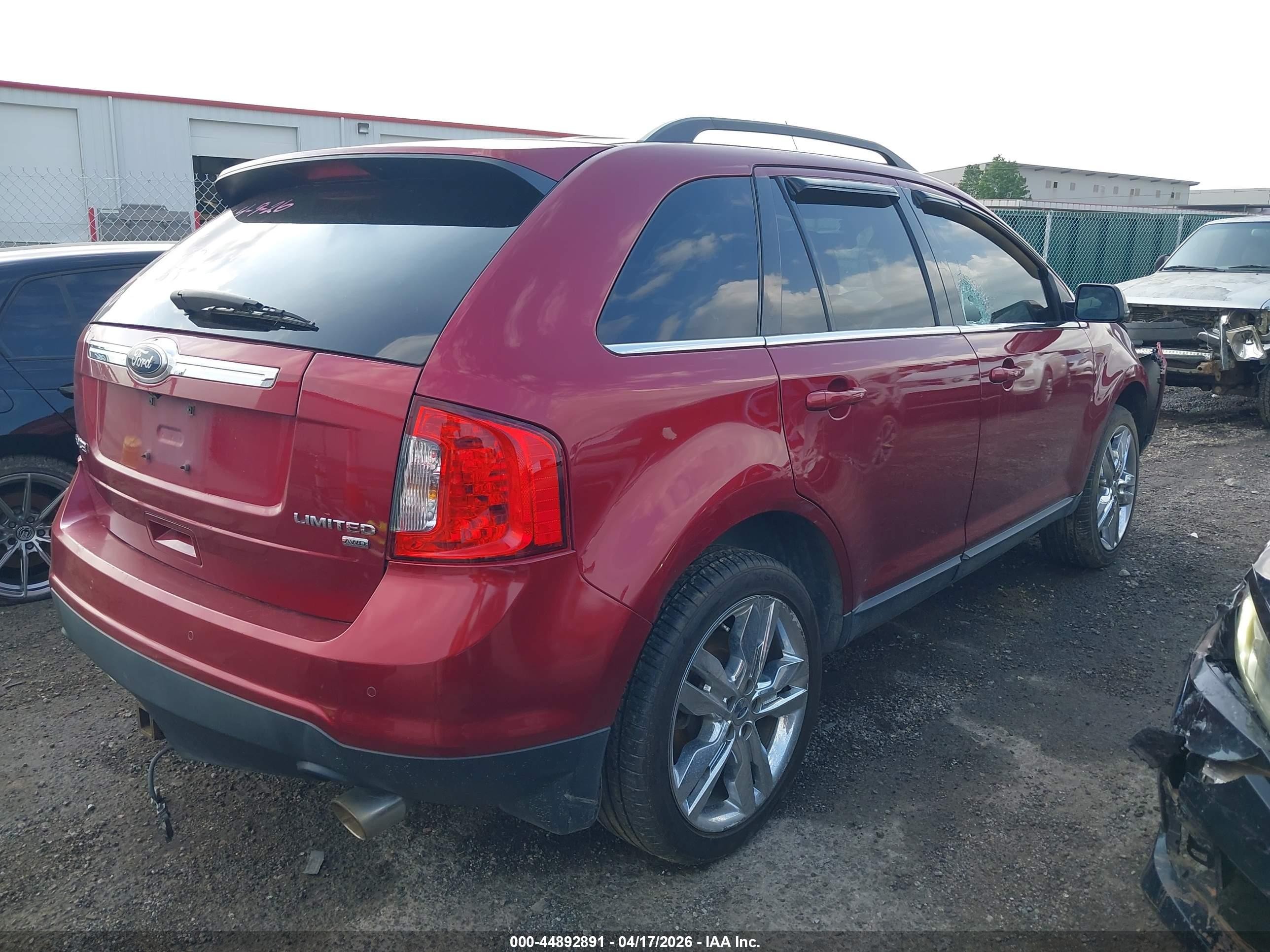 2014 Ford Edge Limited Красный vin: 2FMDK4KC8EBB64253