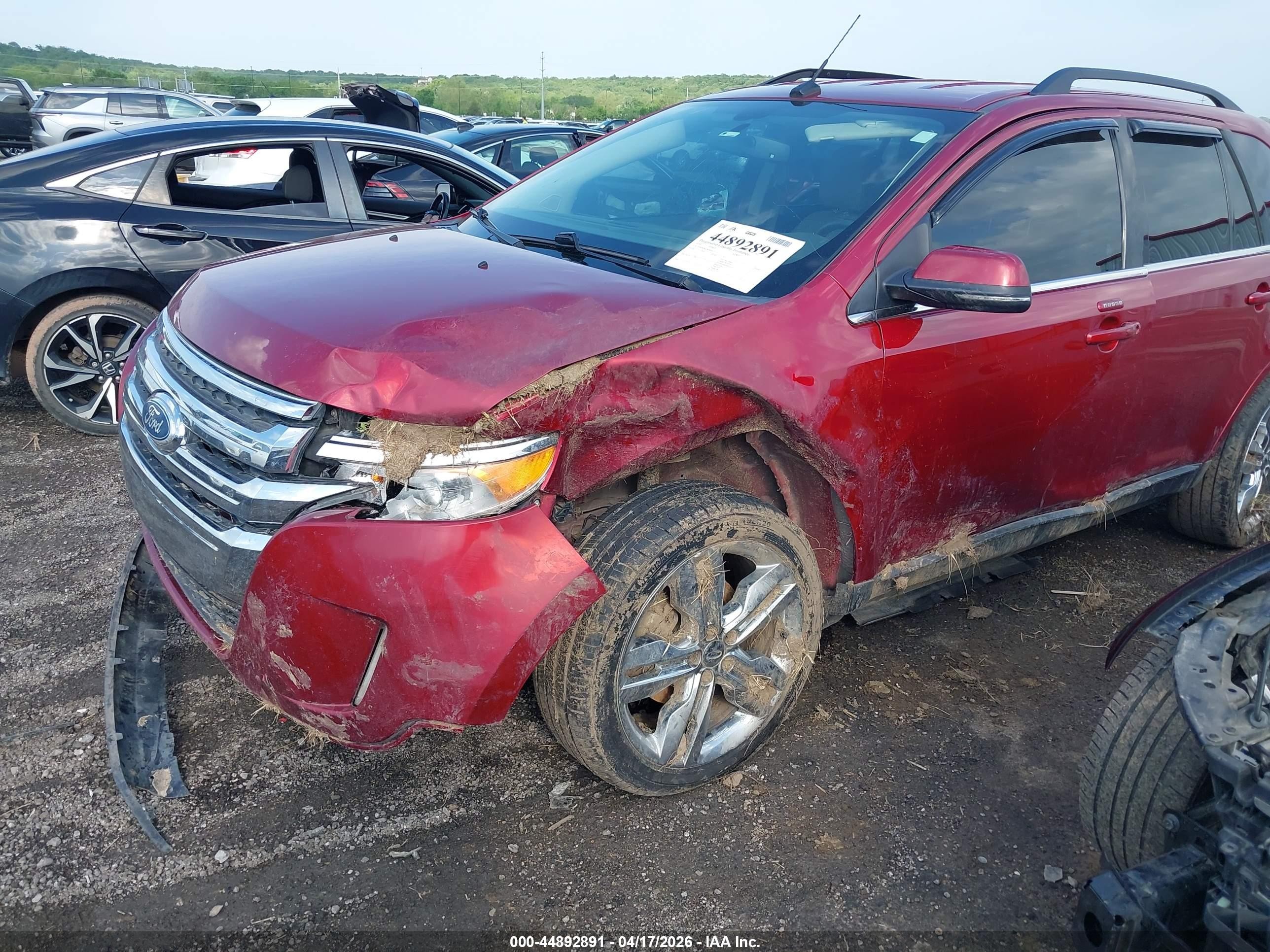 2014 Ford Edge Limited Красный vin: 2FMDK4KC8EBB64253