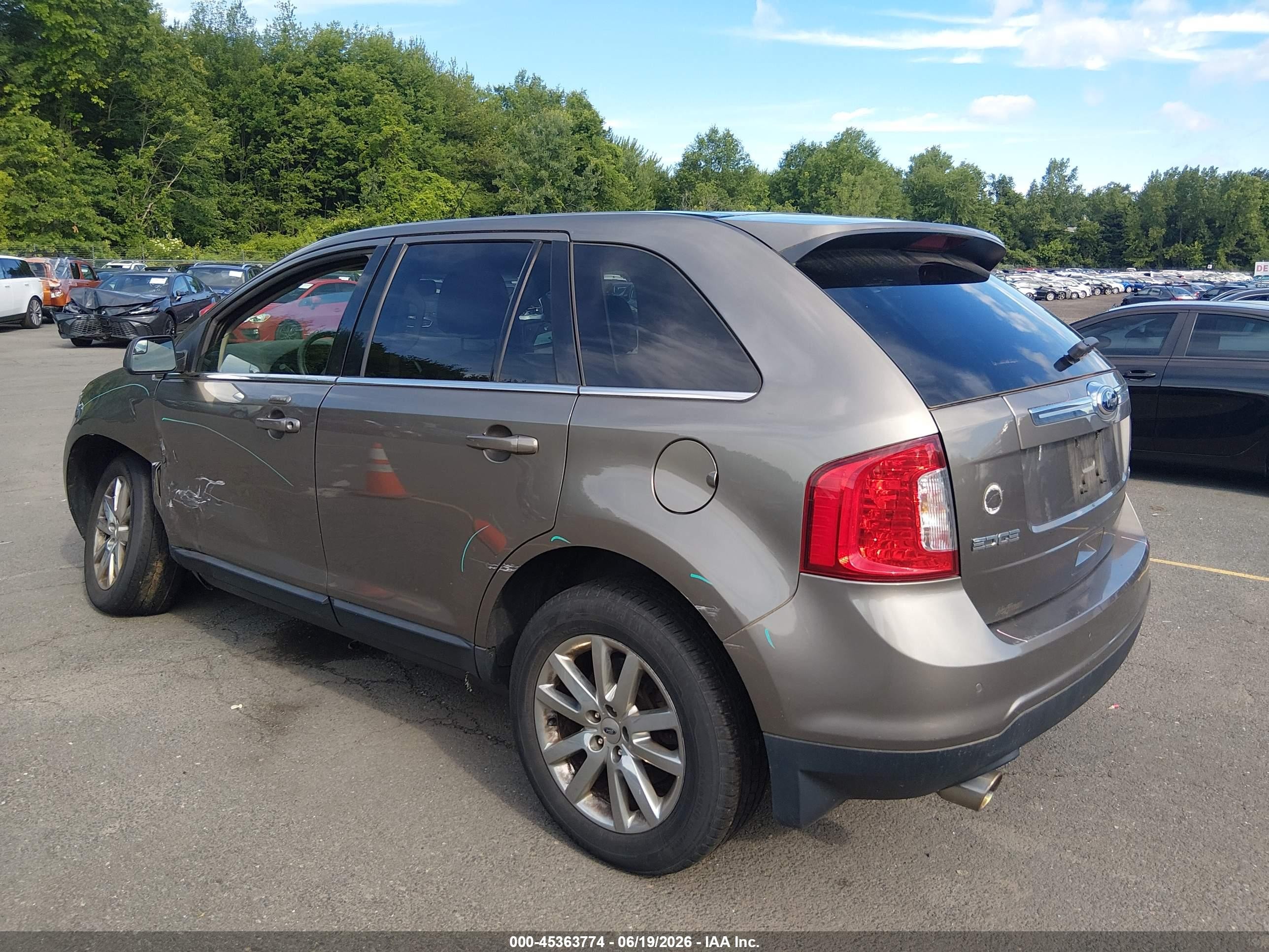 2014 Ford Edge Limited Gray vin: 2FMDK4KC8EBB71297