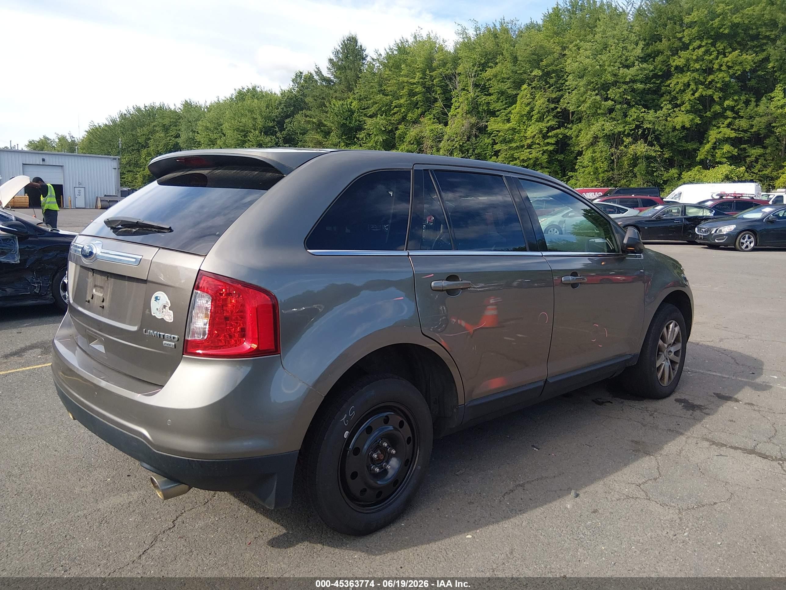 2014 Ford Edge Limited Gray vin: 2FMDK4KC8EBB71297