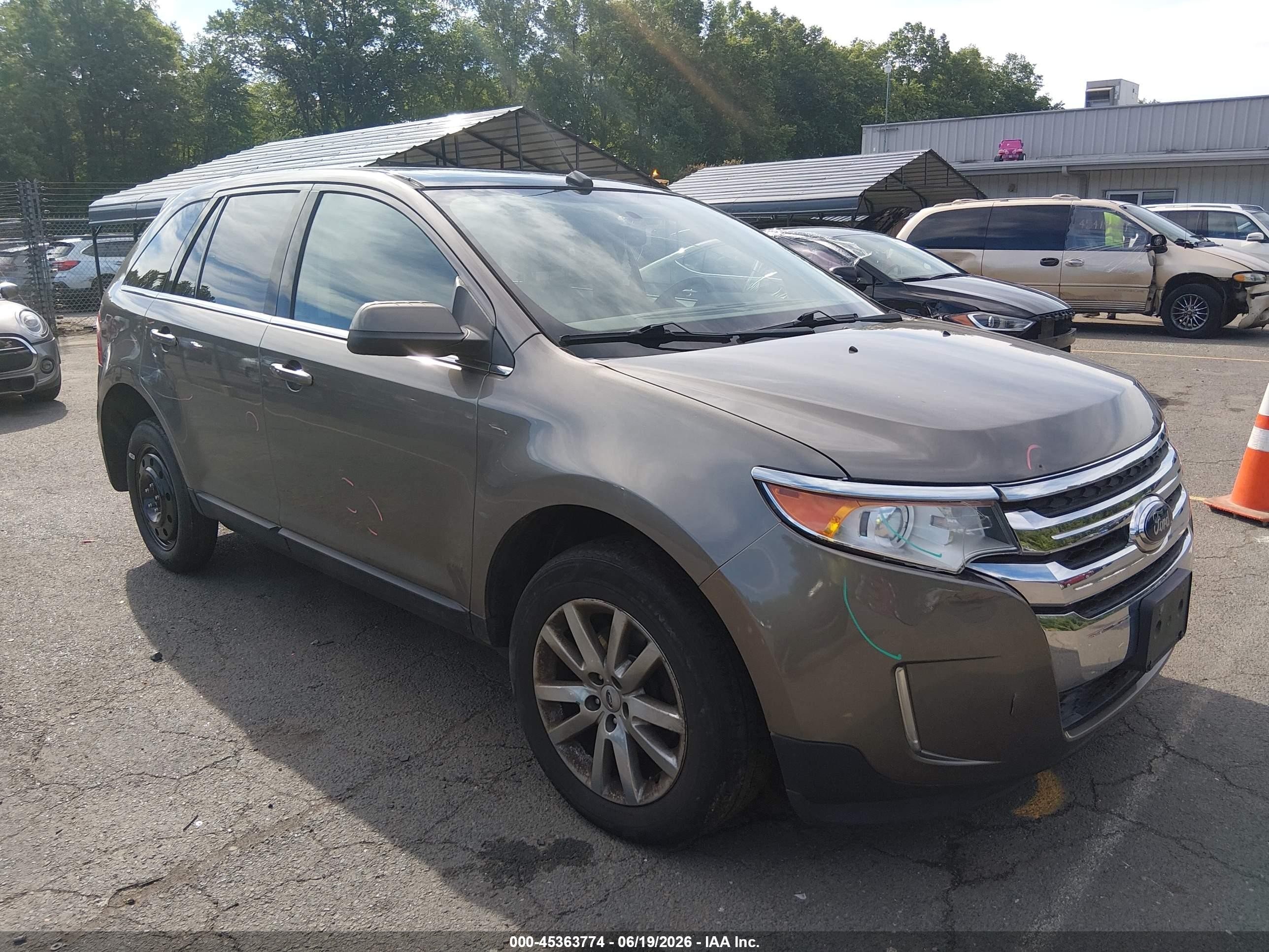 2014 Ford Edge Limited Gray vin: 2FMDK4KC8EBB71297